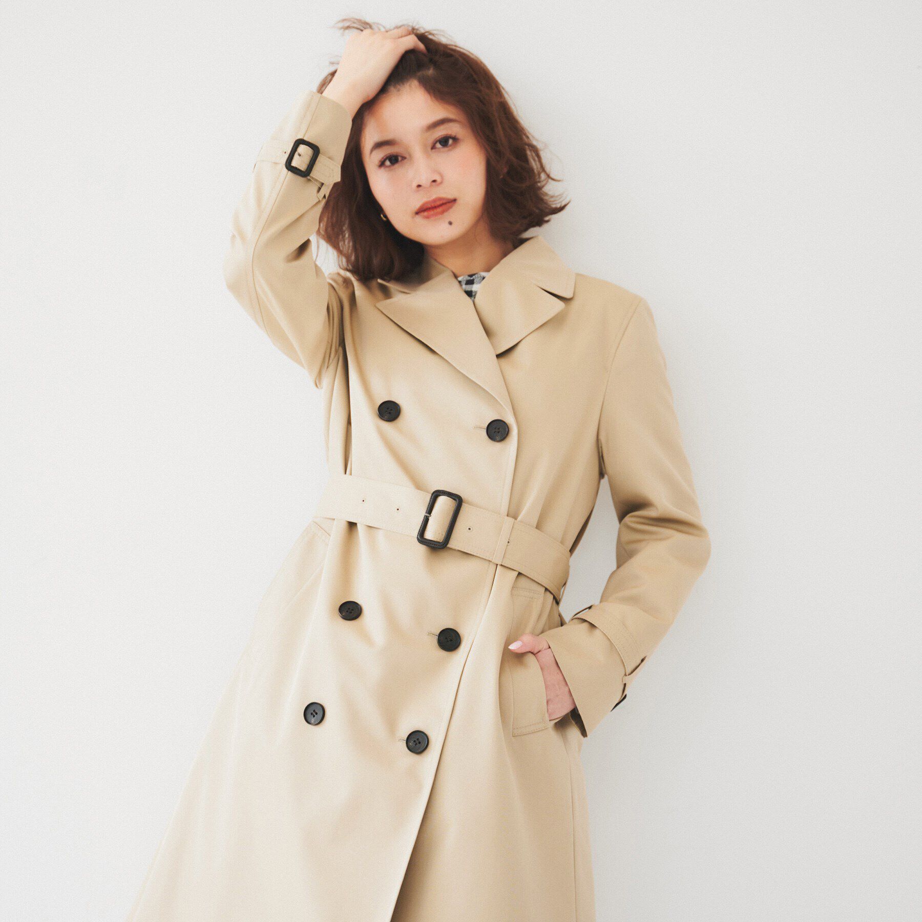 UNTITLED「【春コート/セレモニーにも！】ライナー付きトレンチコート」|トレンチコート|