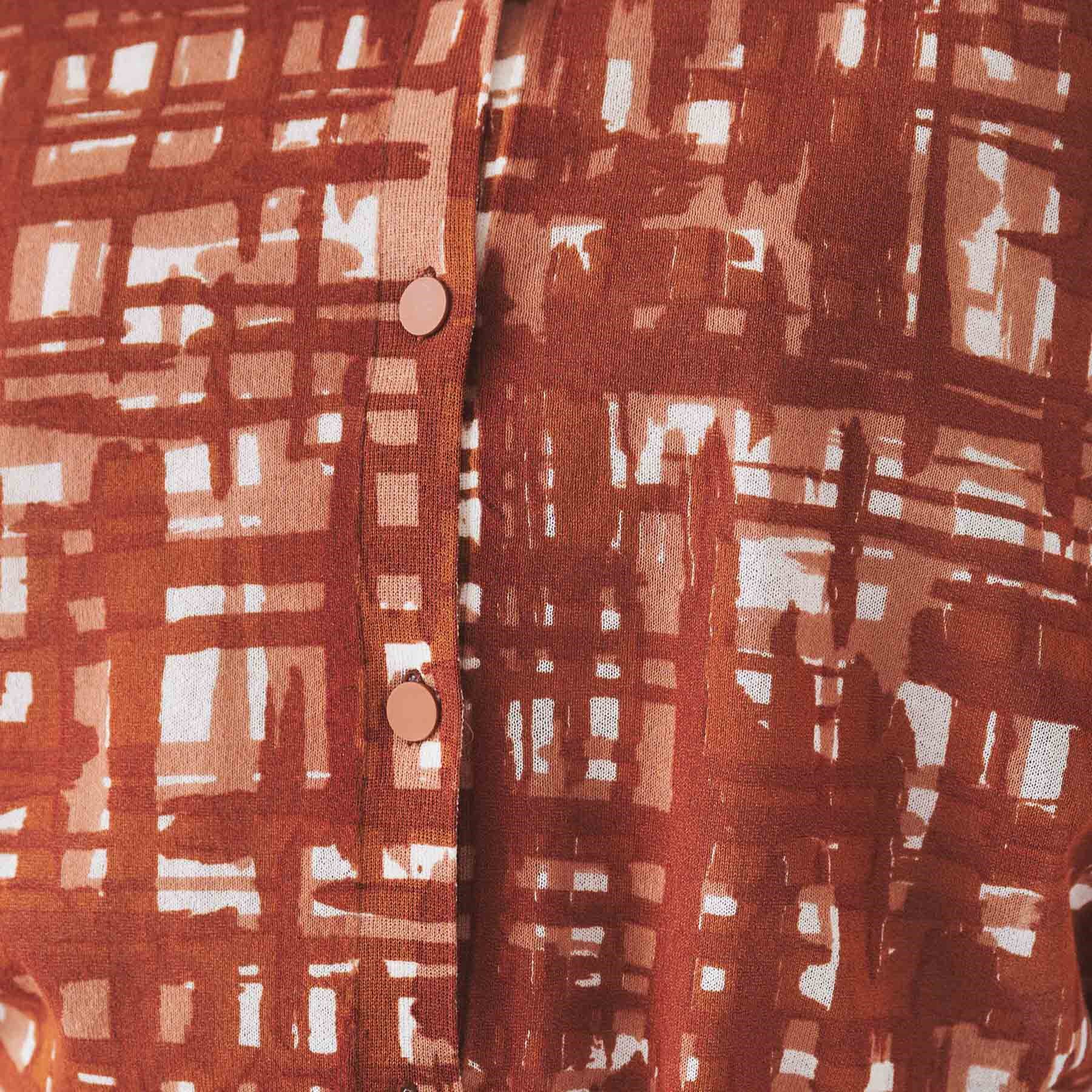 UNTITLED「【セットアップ可能/アンサンブル可能/シアー】チェックプリント カーディガンニット」|カーディガン|