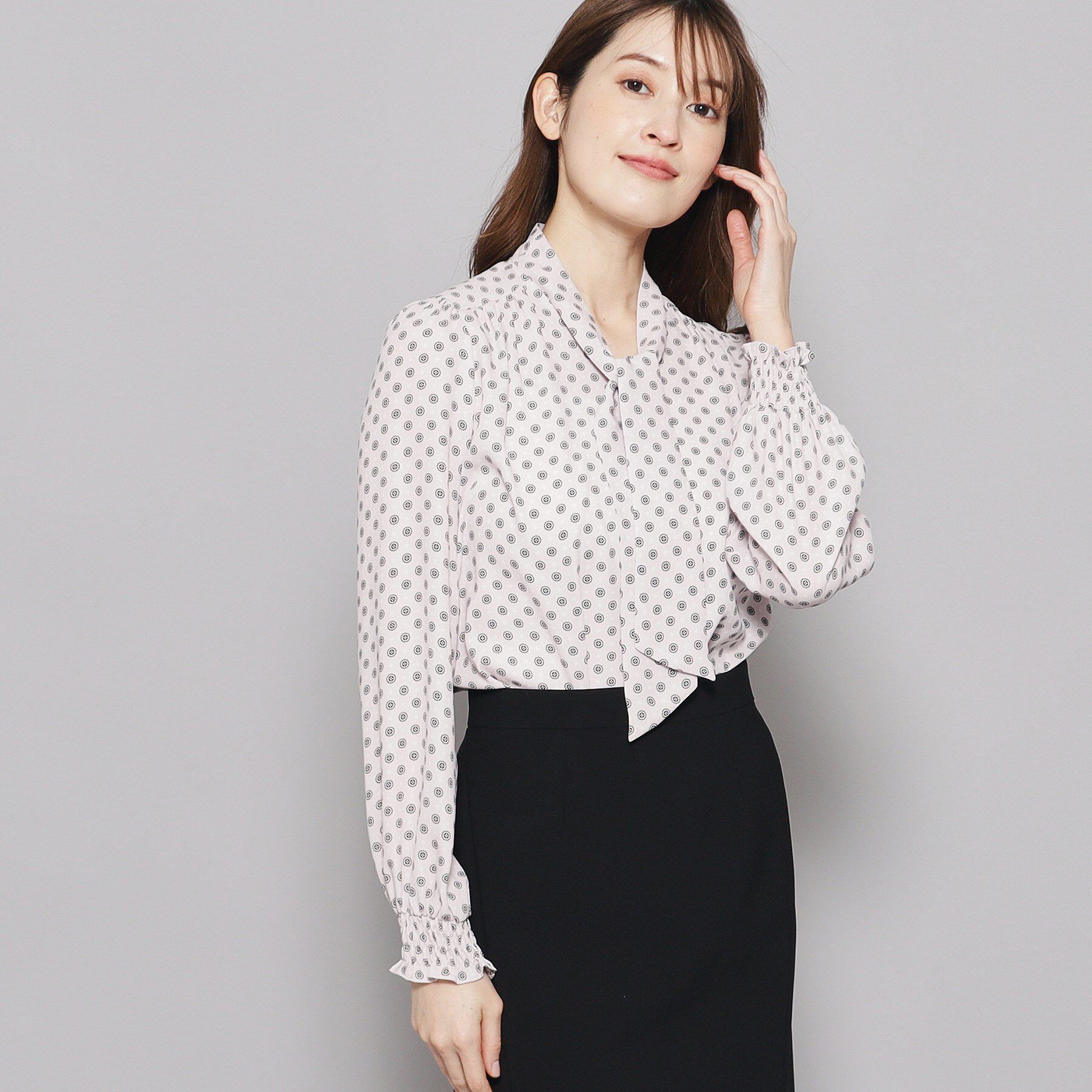 COUP DE CHANCE「【洗える】ボウタイブラウス」|シャツ・ブラウス|