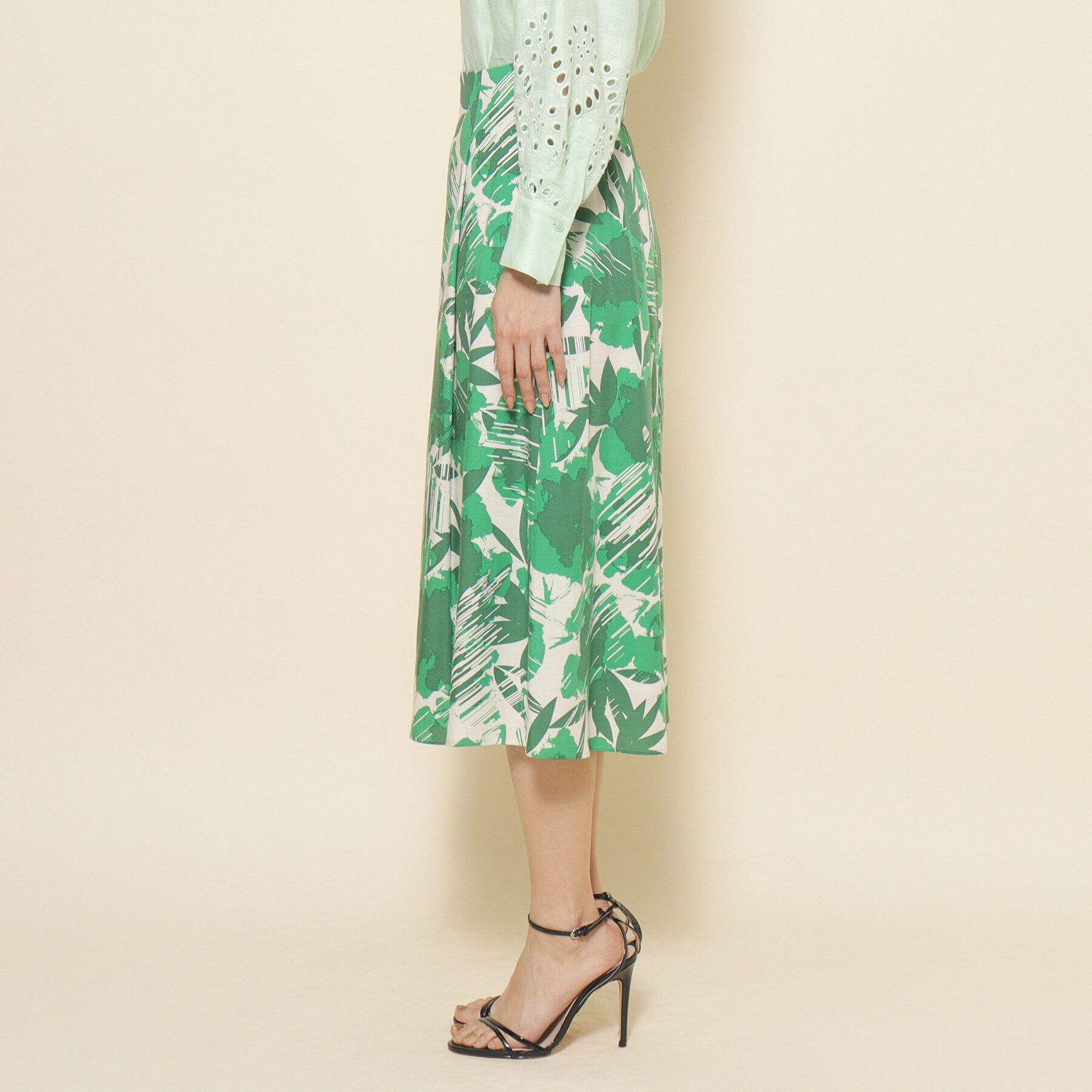 COUP DE CHANCE「【洗える】花柄フレアスカート」|スカート|