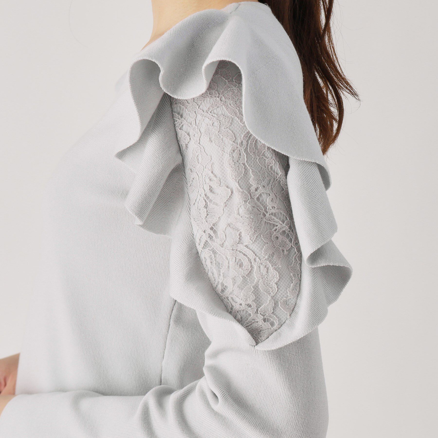 COUP DE CHANCE「【洗える】フリルデザインニット」|ニット・セーター|