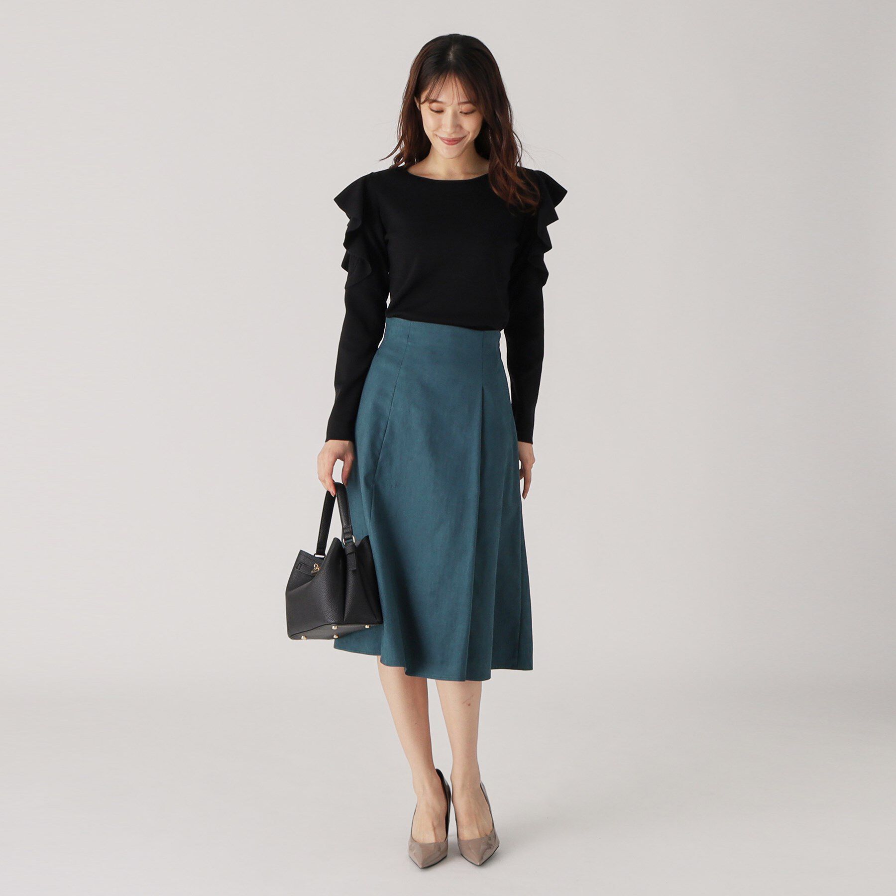 COUP DE CHANCE「【洗える】フリルデザインニット」|ニット・セーター|