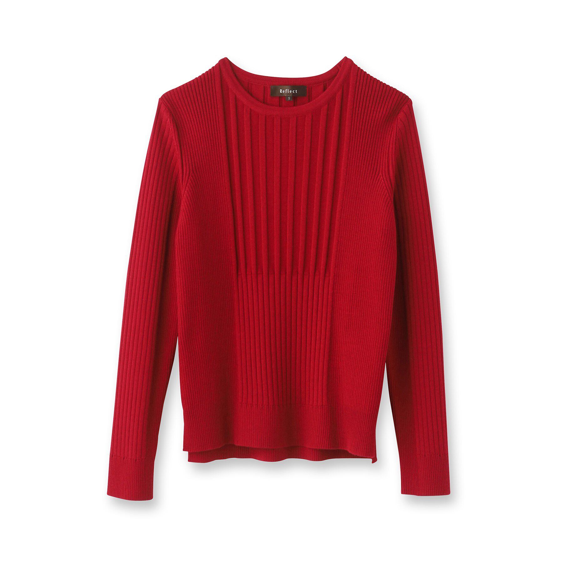 Reflect「【洗える】ラウンドネックリブニット」|ニット・セーター|