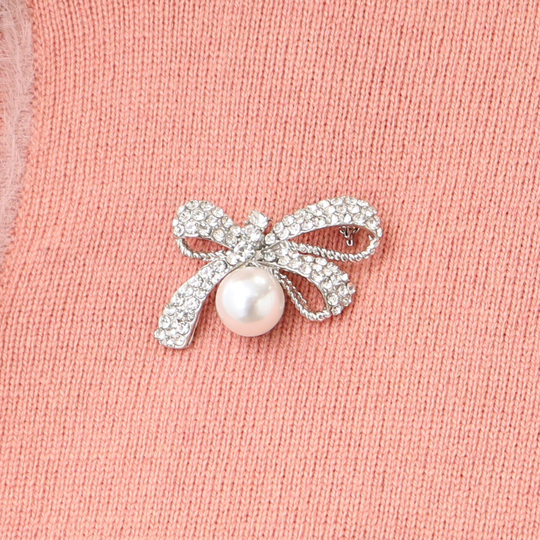 Reflect「【人気急上昇！/WEB限定カラーあり／洗える】ブローチ付きアンサンブルニット」|その他|