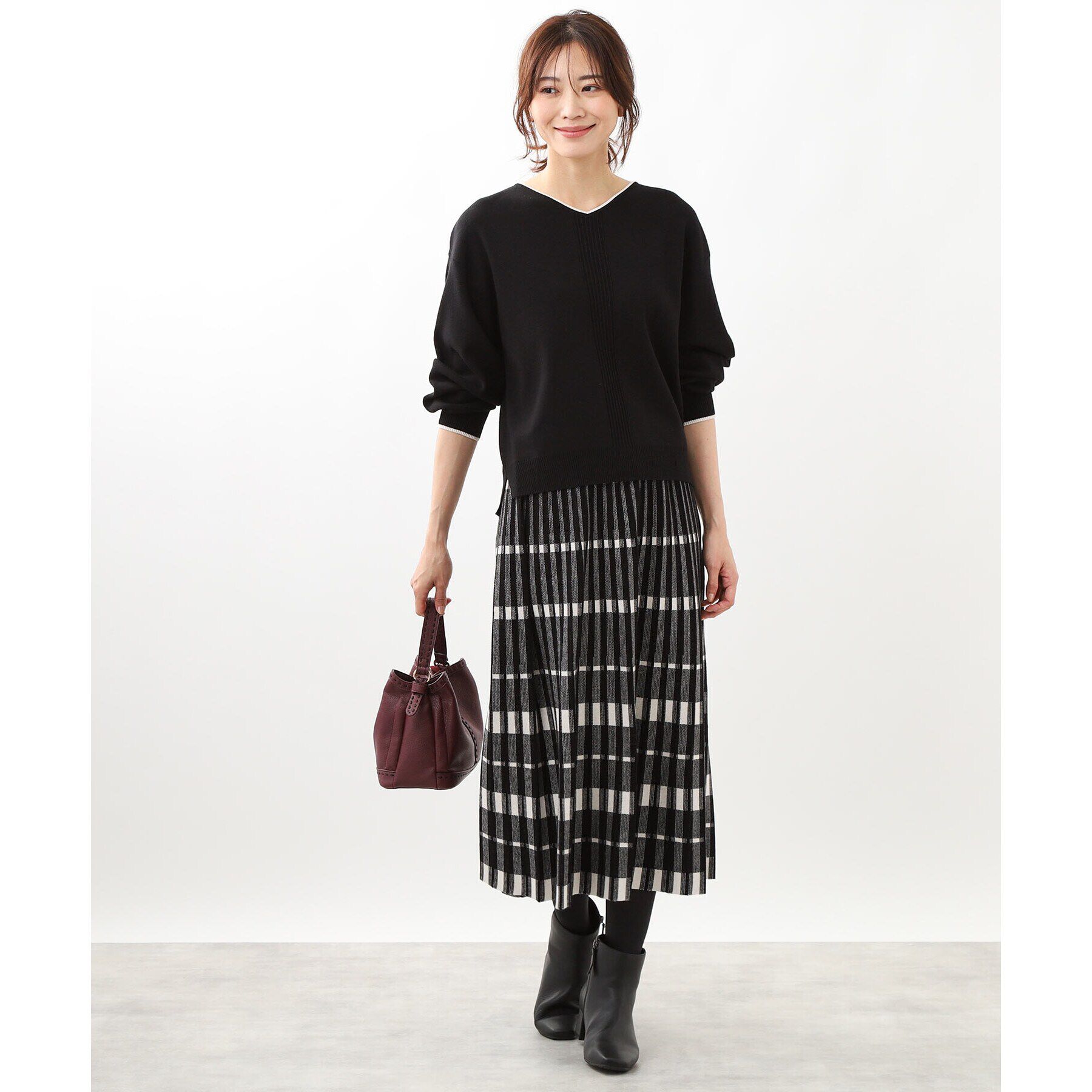 Reflect「【WEB限定カラーあり／手洗い可／セットアップ可】ゆるめフォルムニット」|ニット・セーター|