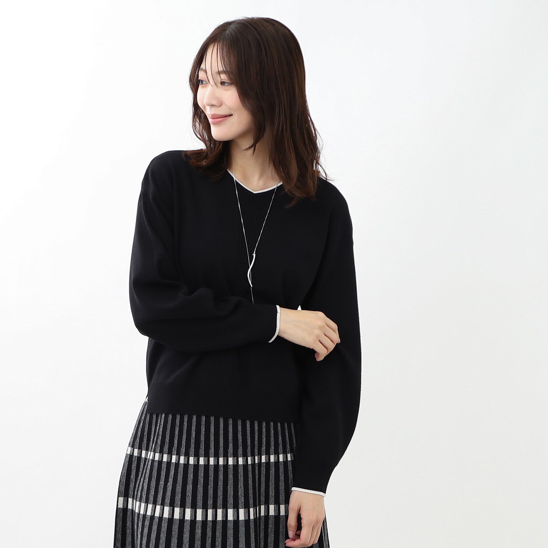 Reflect「【WEB限定カラーあり／手洗い可／セットアップ可】ゆるめフォルムニット」|ニット・セーター|