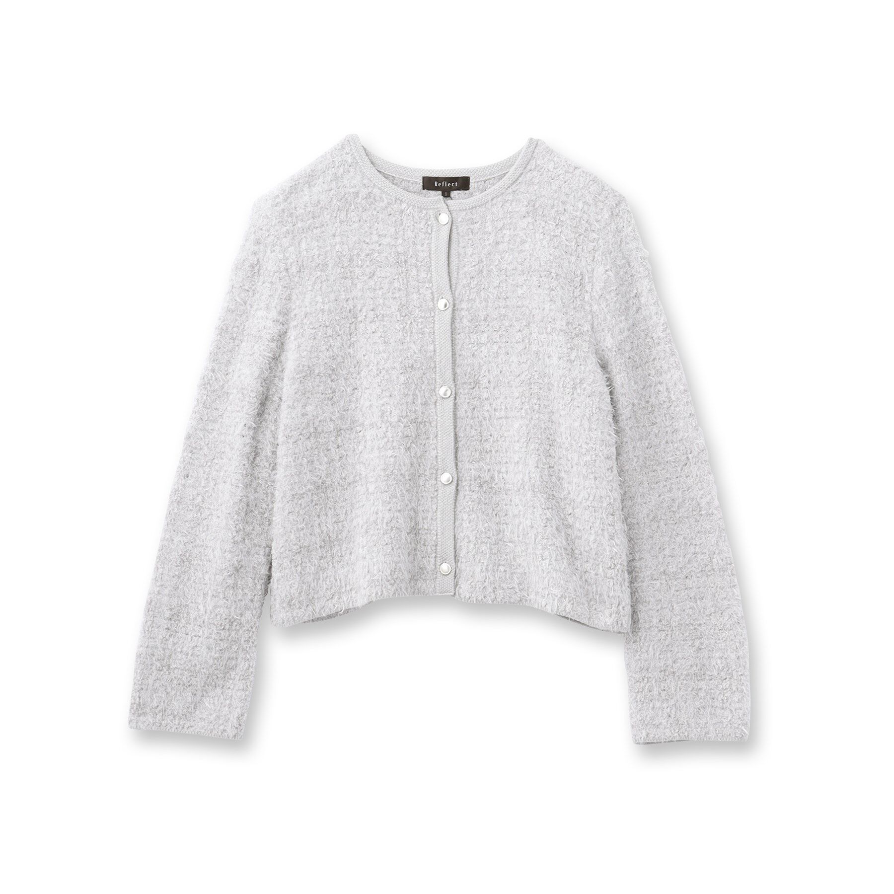 Reflect「【手洗い可】ジャカード編みカーディガン」|カーディガン|