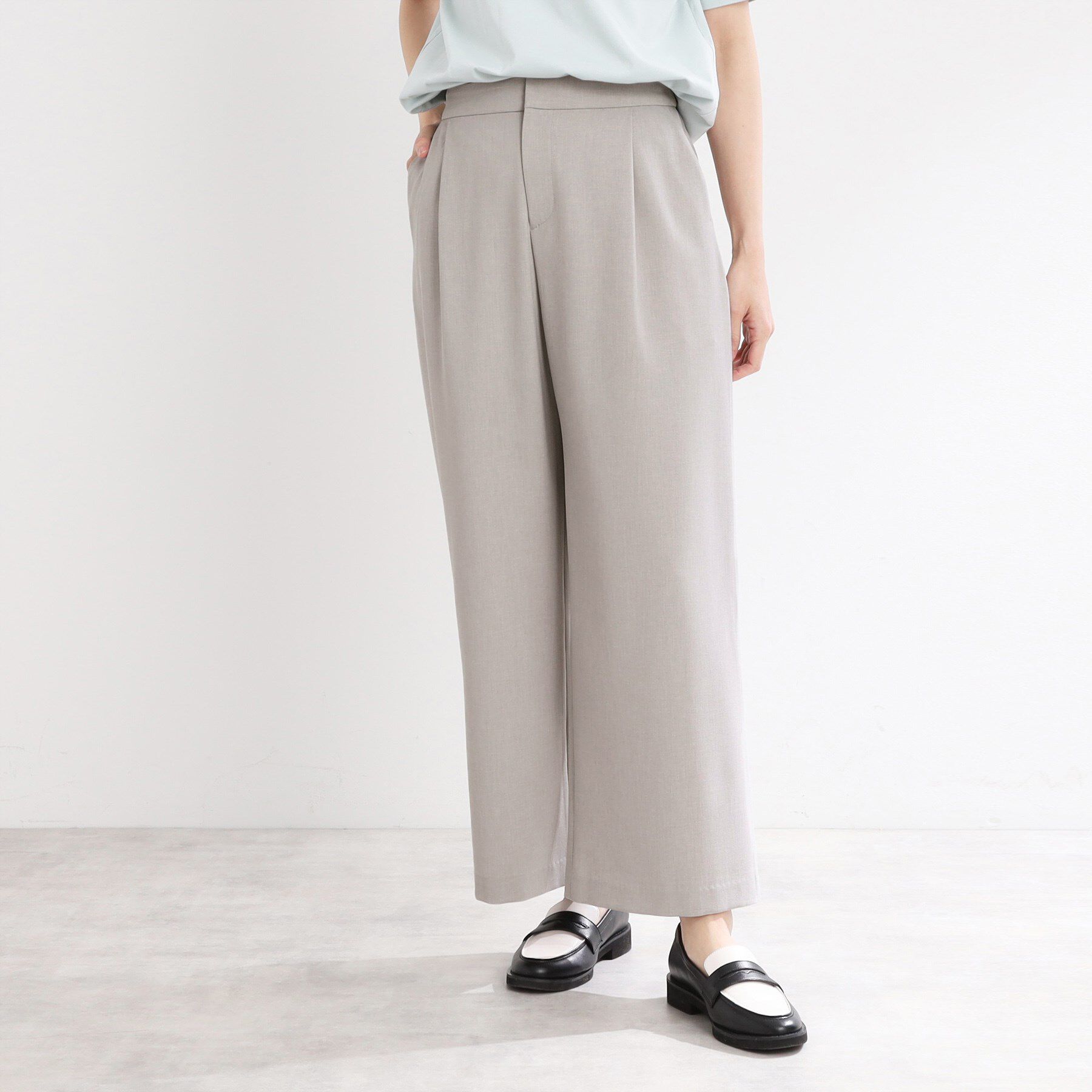 Reflect「【マシンウォッシュ可／すっきりシルエット】ワイドシルエットパンツ」|その他|