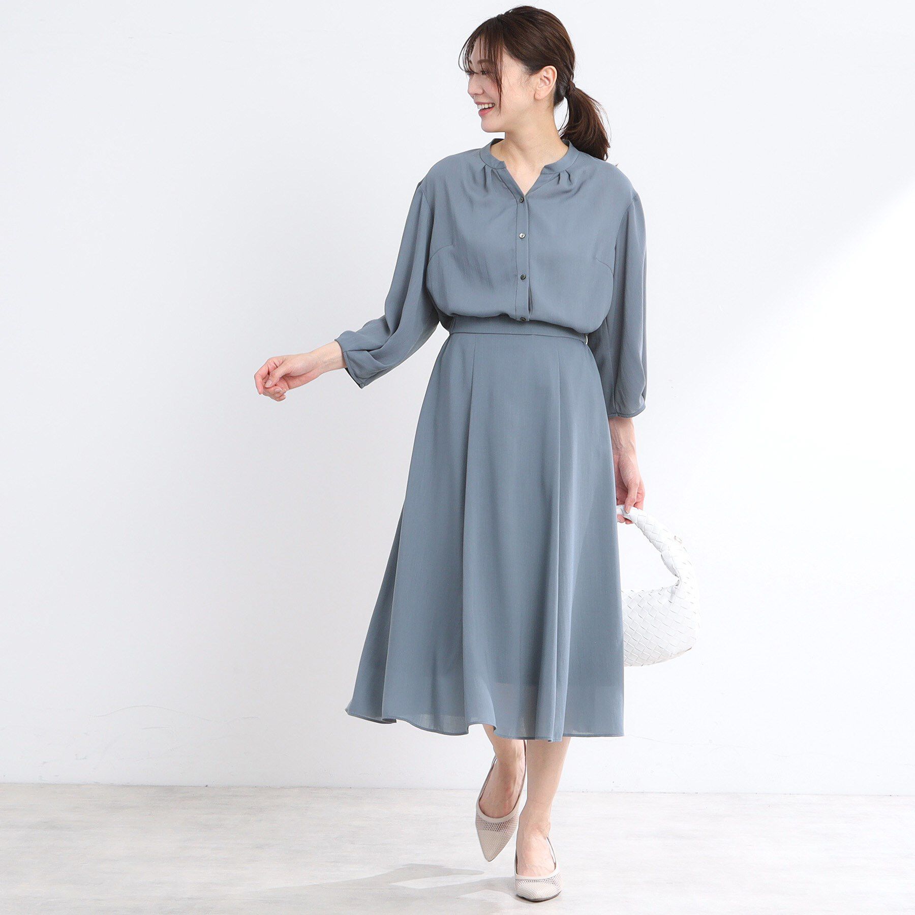 Reflect「【マシンウォッシュ可／セットアップ可】スリーブディティールブラウス」|シャツ・ブラウス|