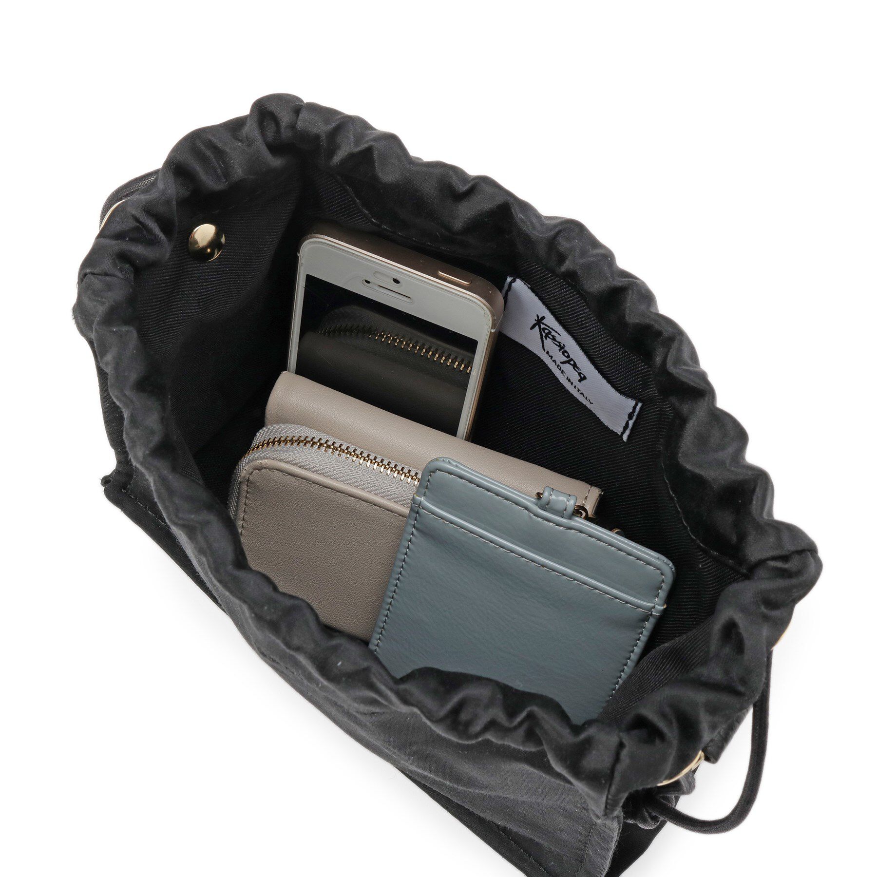 DRESSTERIOR「KASSIOPEA（カシオペア）チェーン付きサテンハンドバッグ」|ハンドバッグ|