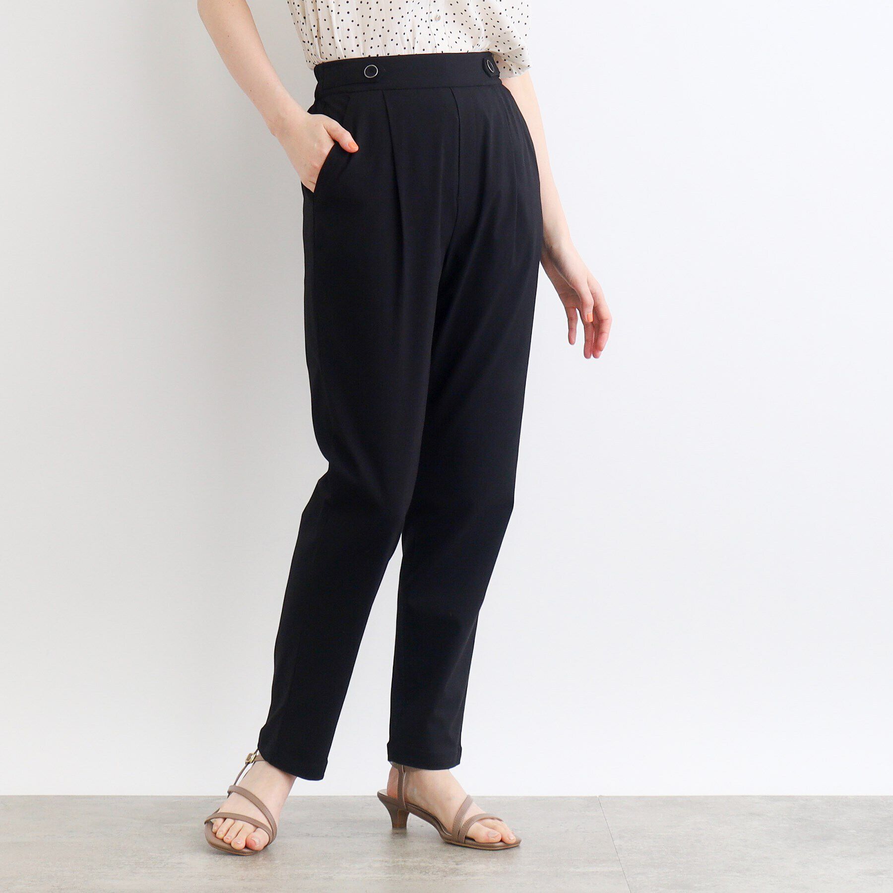 grove「【高身長さん向け＋5cm】＜接触冷感・多サイズ＞サマーハイパーストレッチテーパードパンツ」|その他|