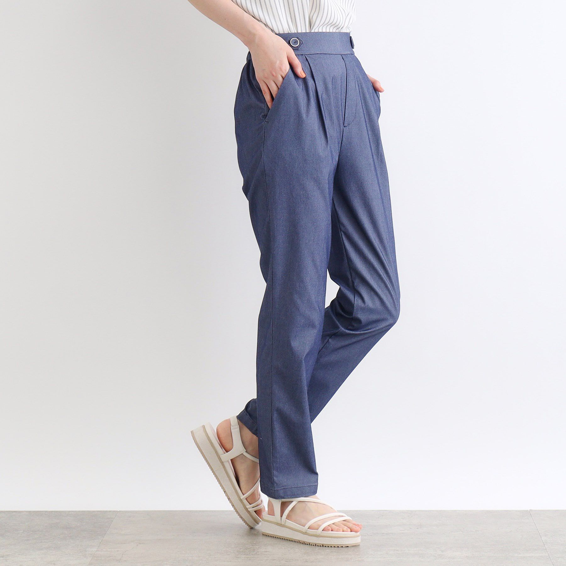 grove「【高身長さん向け＋5cm】＜接触冷感・多サイズ＞サマーハイパーストレッチテーパードパンツ」|その他|