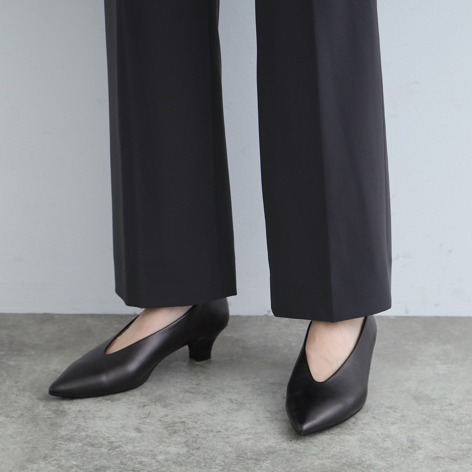 INDIVI「【洗える/日本製】ストレッチタックテーパードパンツ」|その他|