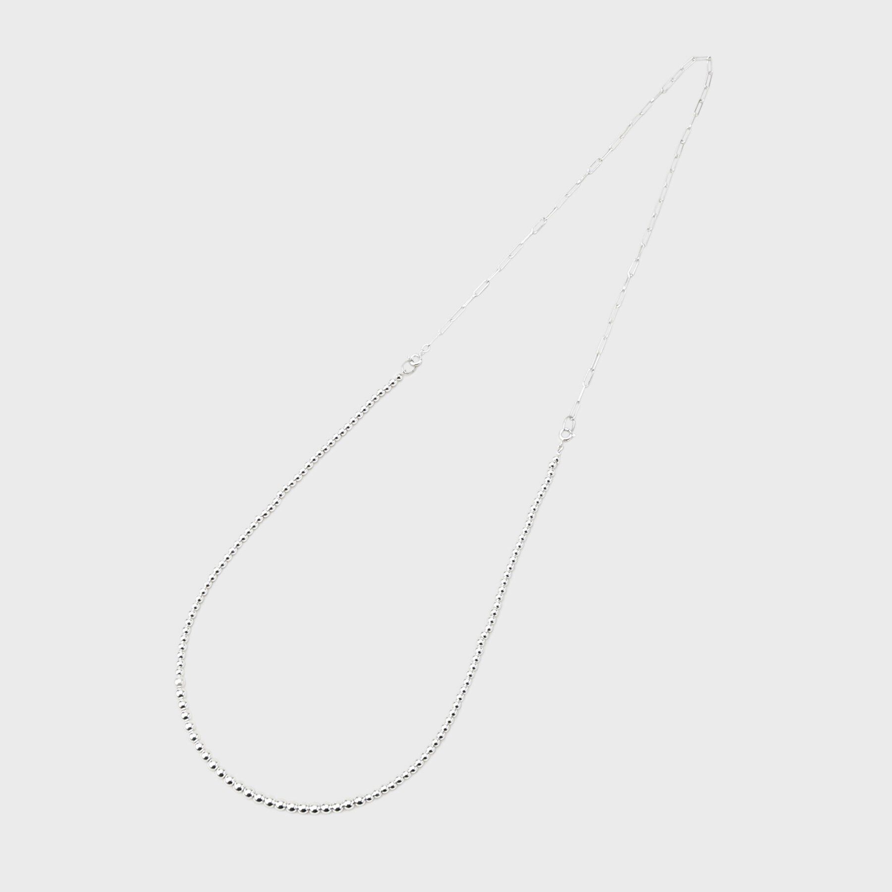 INDIVI「【マルチWAY】ボールミックスロングネックレス」|ネックレス|シルバー(006)