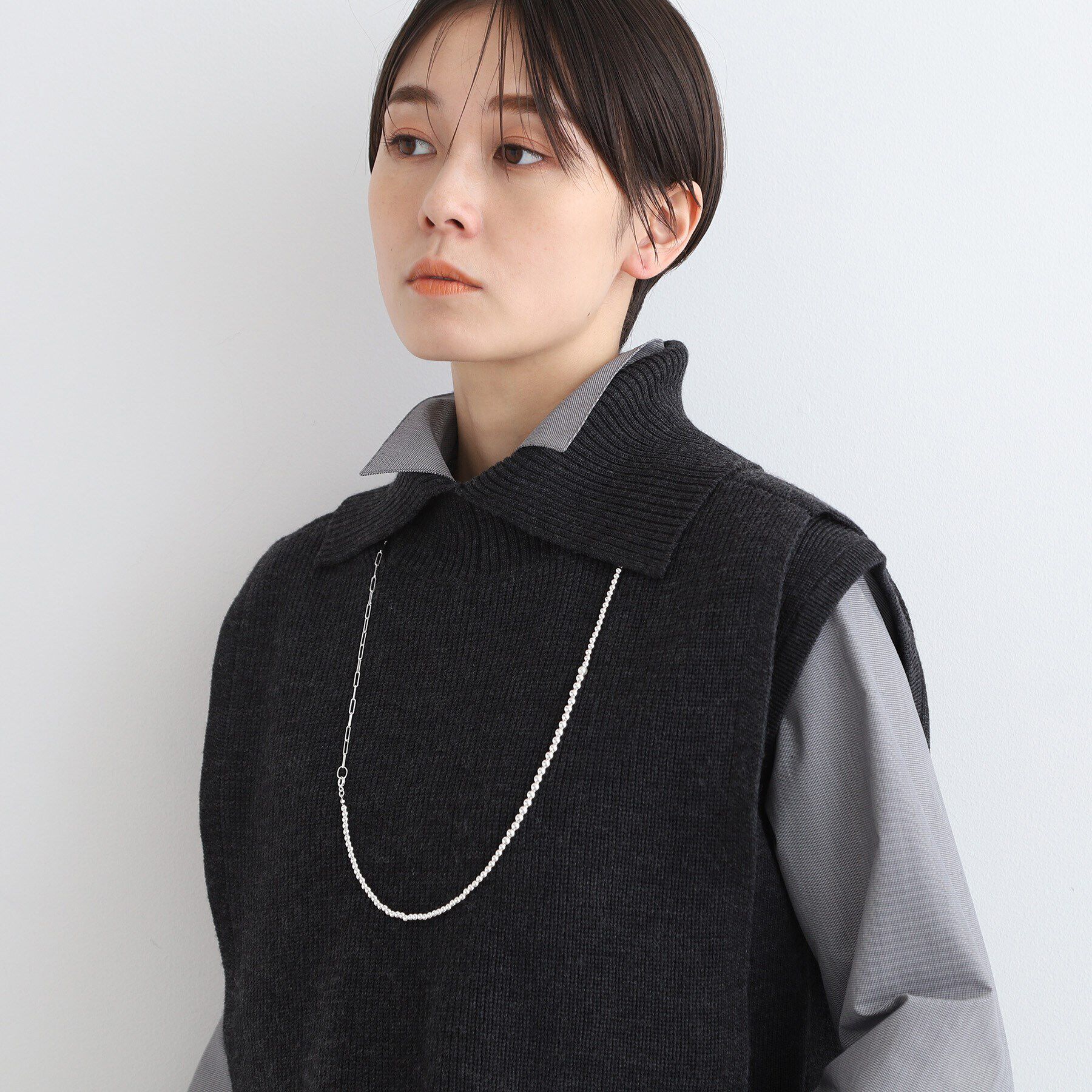 INDIVI「【マルチWAY】ボールミックスロングネックレス」|ネックレス|