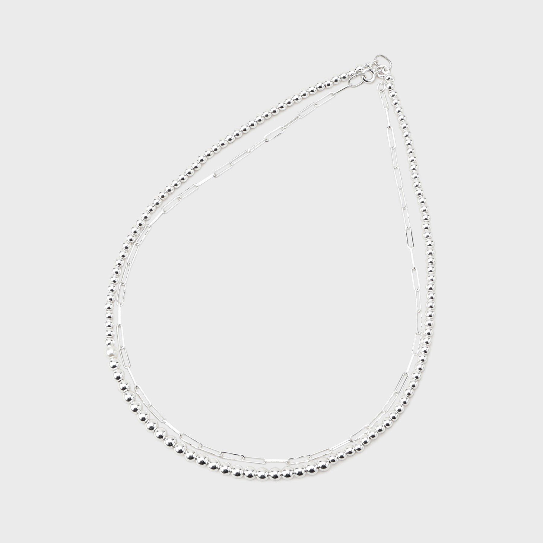 INDIVI「【マルチWAY】ボールミックスロングネックレス」|ネックレス|