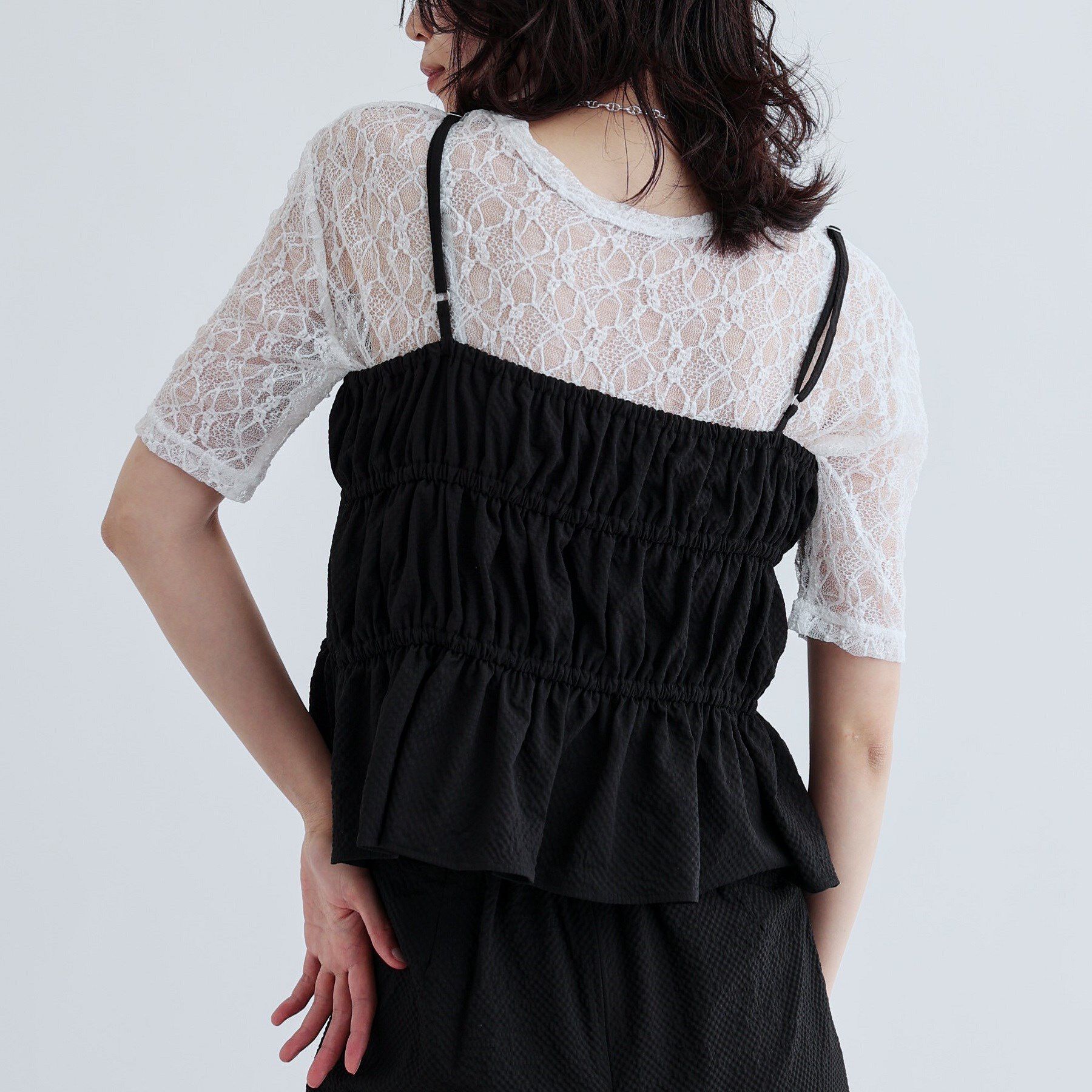 GALLEST「【セットアップ可能】スクエアサッカービスチェ【洗える/カセット服】」|キャミソール|