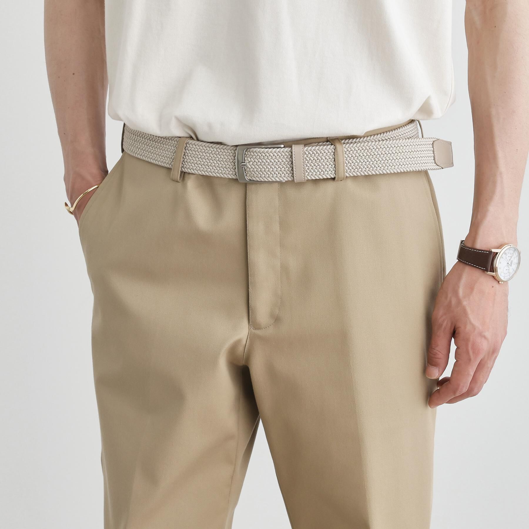 TAKEO KIKUCHI「【Made in JAPAN】ドモドソーラ ゴムメッシュベルト」|ベルト|