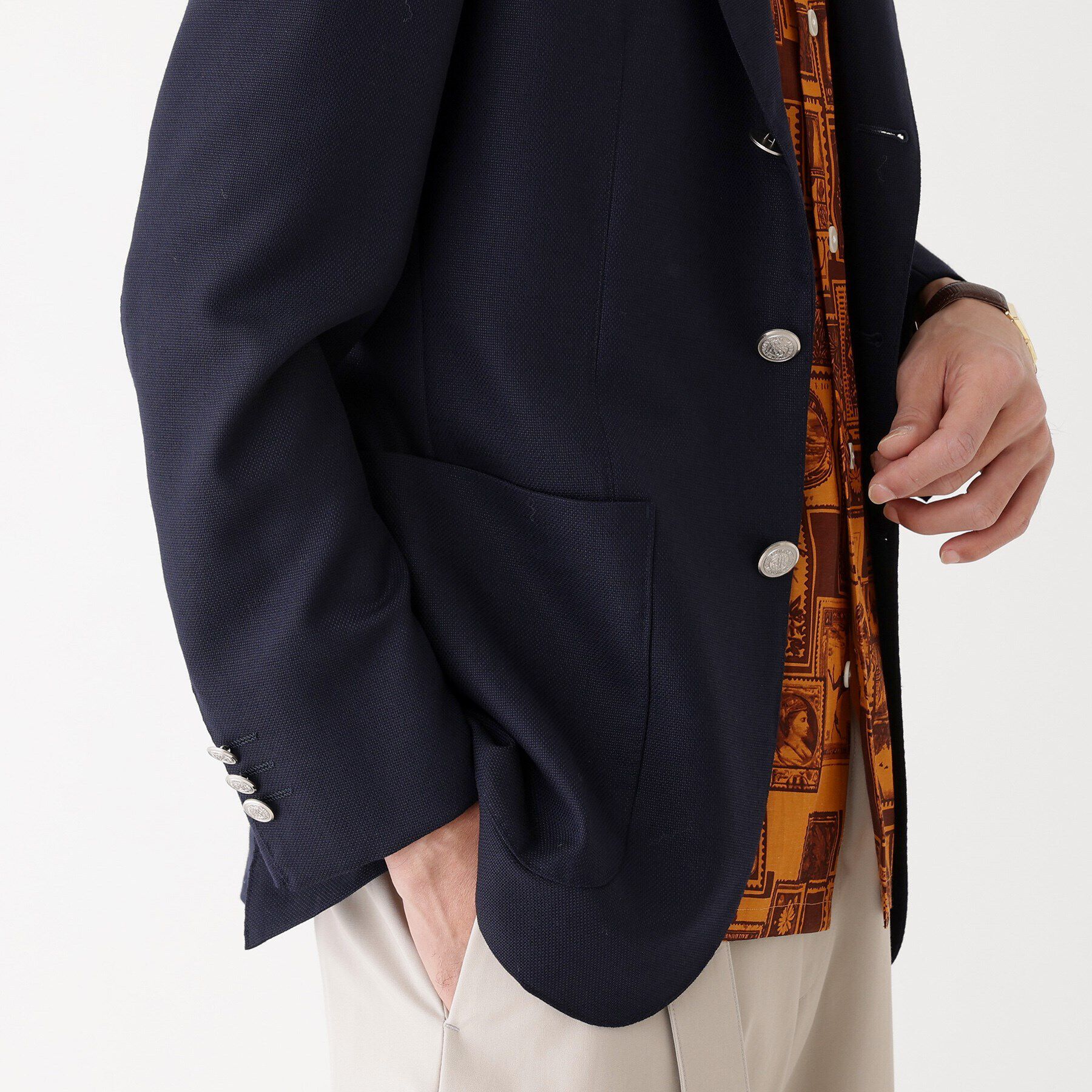 TAKEO KIKUCHI「【THE FLAGSHIP】ウールモヘヤ メッシュ ジャケット」|テーラードジャケット|