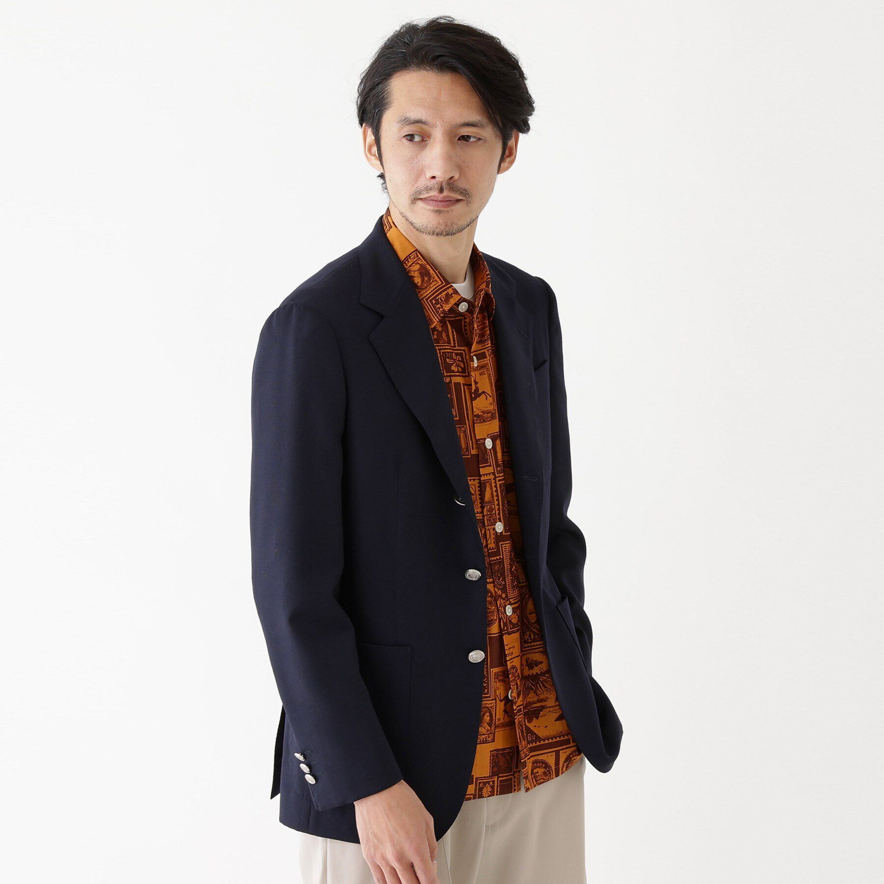 TAKEO KIKUCHI「【THE FLAGSHIP】ウールモヘヤ メッシュ ジャケット」|テーラードジャケット|