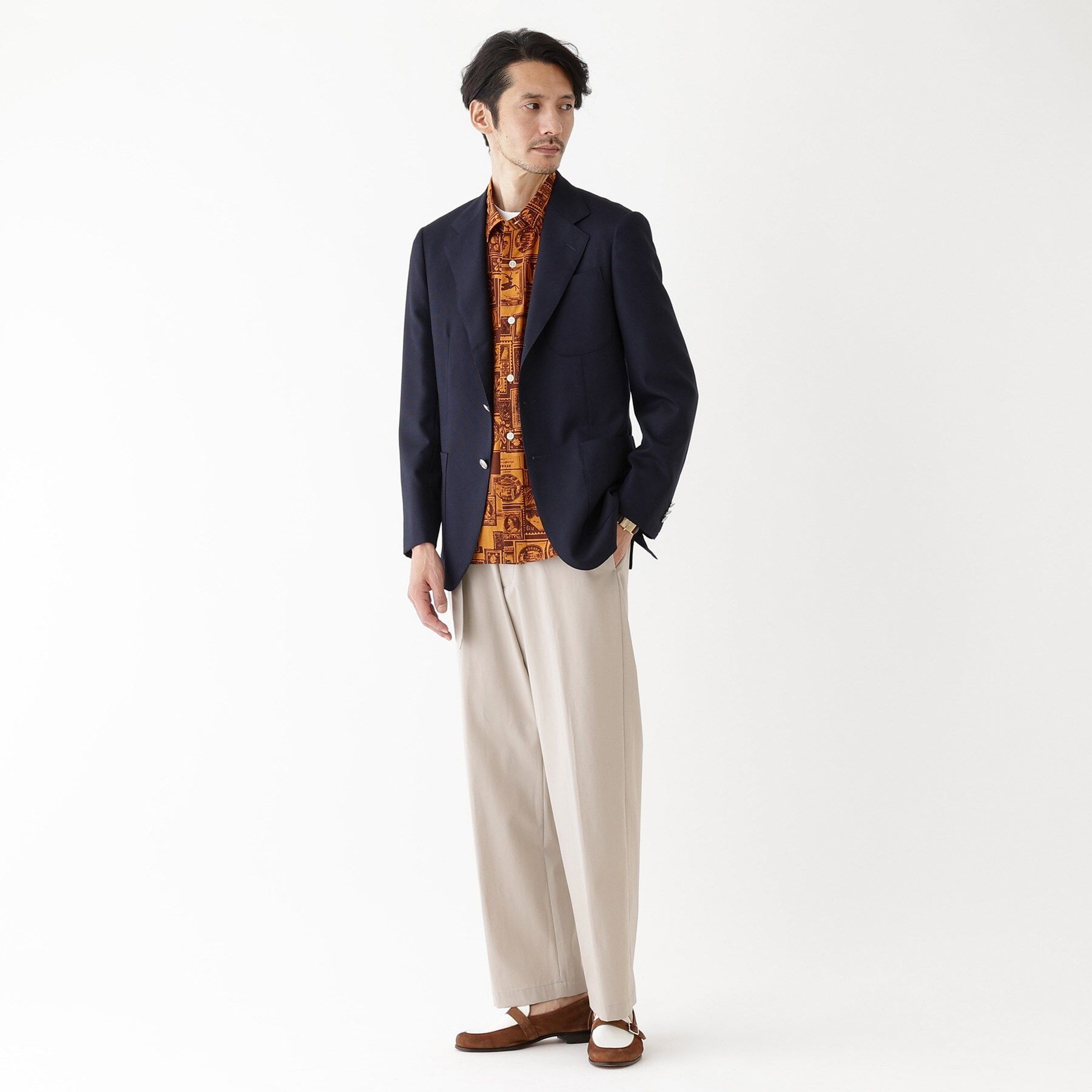 TAKEO KIKUCHI「【THE FLAGSHIP】ウールモヘヤ メッシュ ジャケット」|テーラードジャケット|