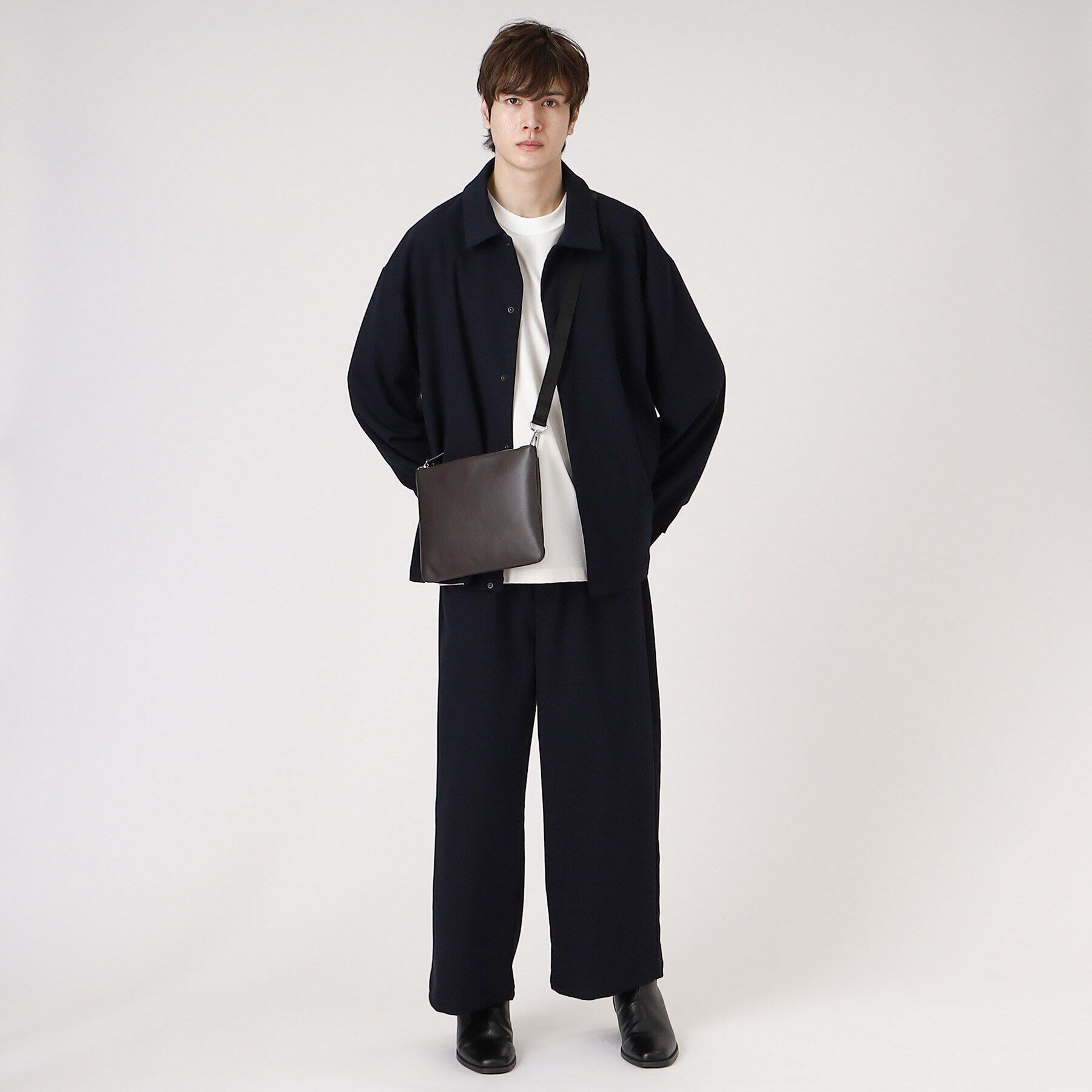 tk.TAKEO KIKUCHI「【WEB限定】レザー2WAYサコッシュバッグ」|ショルダー・メッセンジャー|