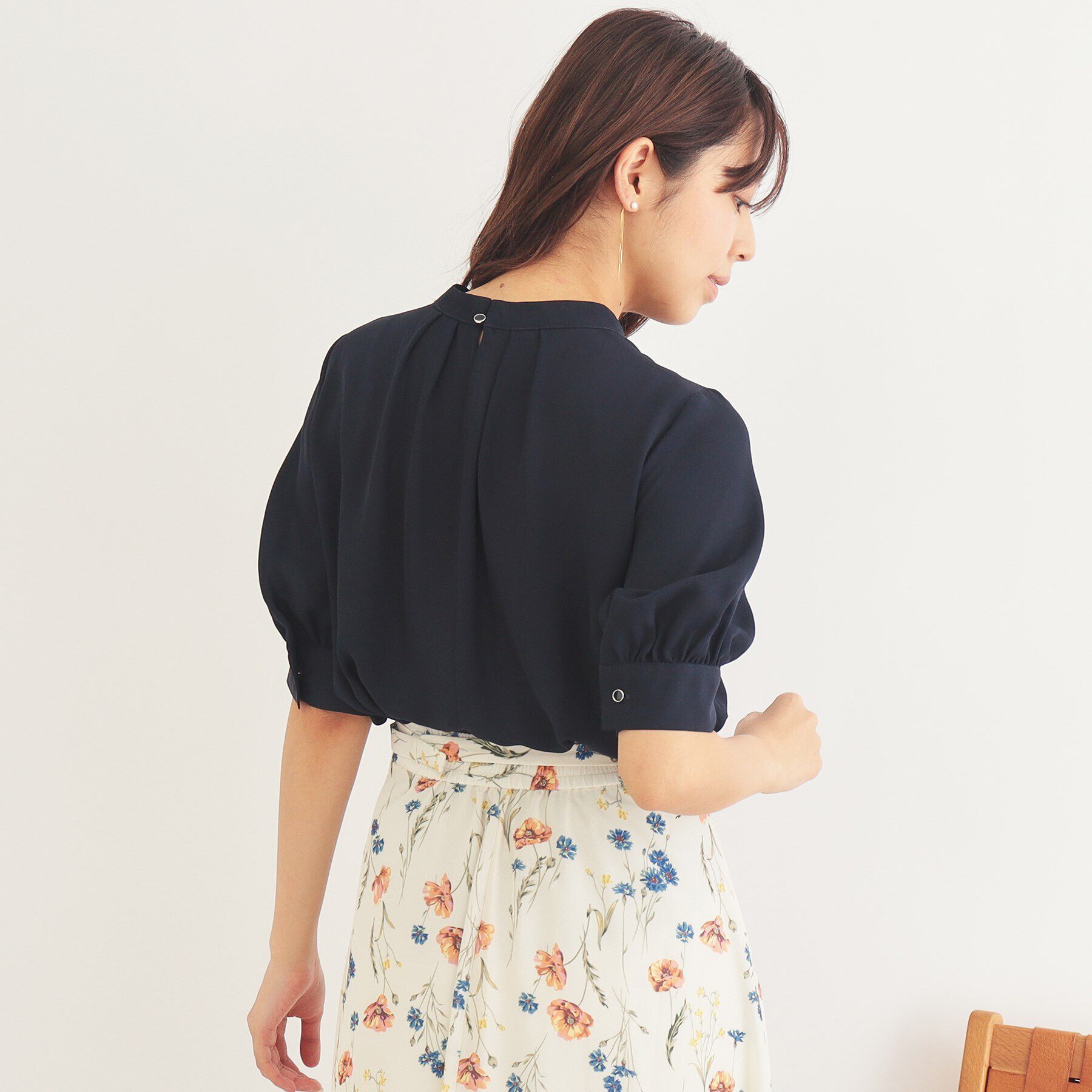 index「アシメボウタイブラウス【洗濯機洗い可/イージーアイロン】」|シャツ・ブラウス|