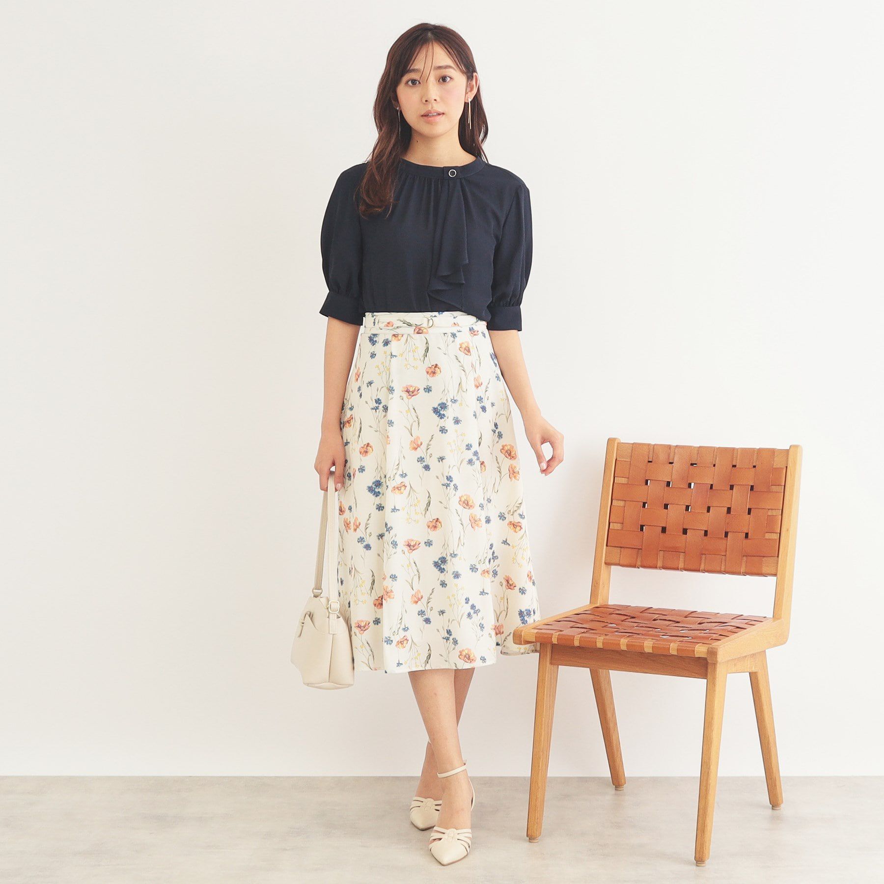 index「アシメボウタイブラウス【洗濯機洗い可/イージーアイロン】」|シャツ・ブラウス|