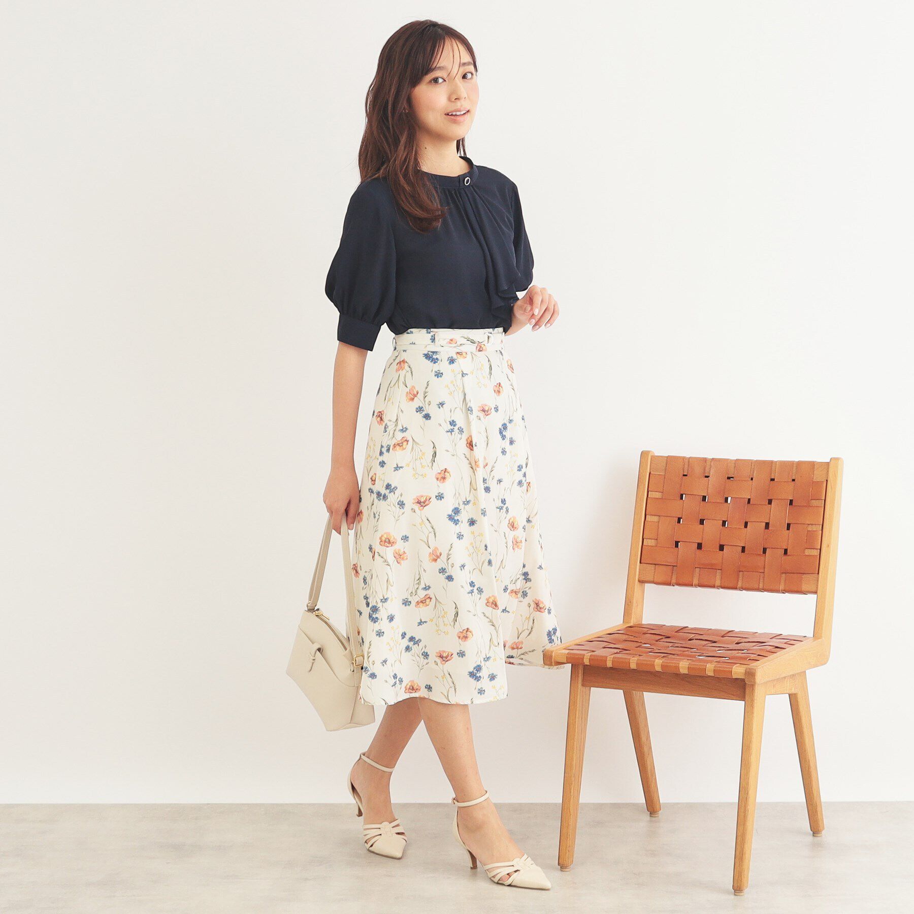 index「アシメボウタイブラウス【洗濯機洗い可/イージーアイロン】」|シャツ・ブラウス|