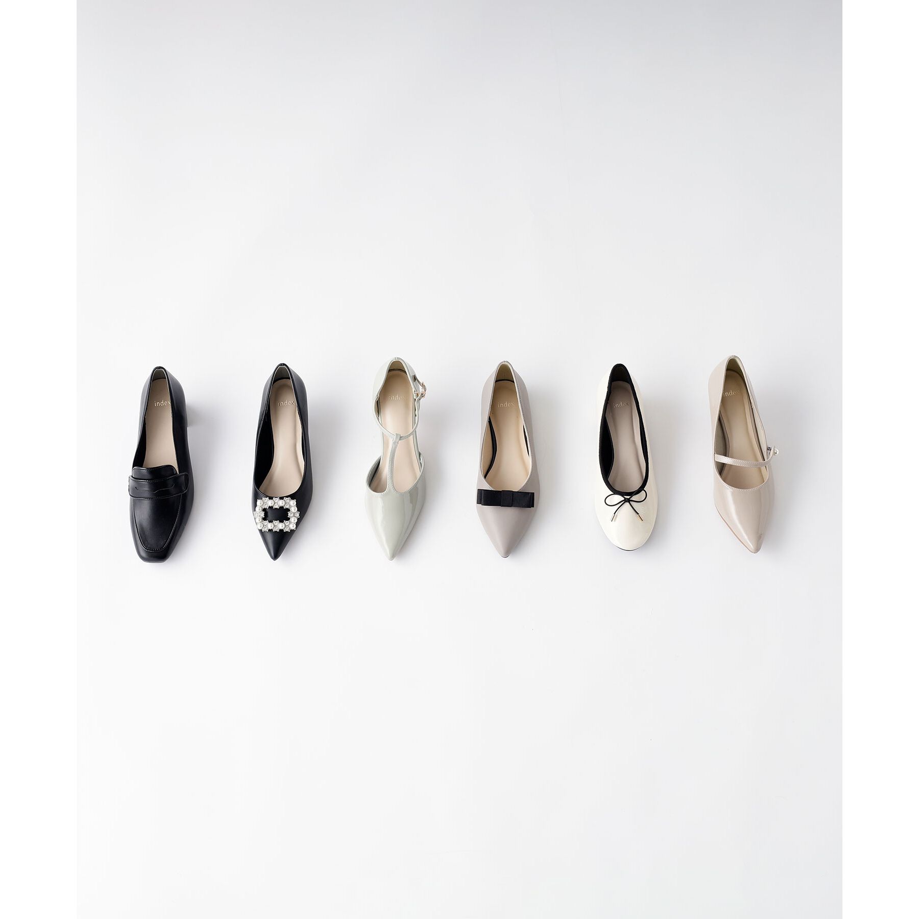 index「ラウンドトゥヒールバレエシューズ」|パンプス|