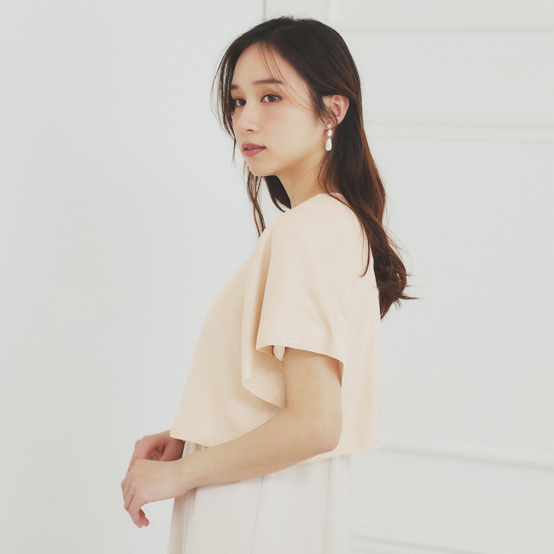 index「シャイニーショートボレロ/前後2WAY【洗濯機洗い可/抗ピル】」|カーディガン|