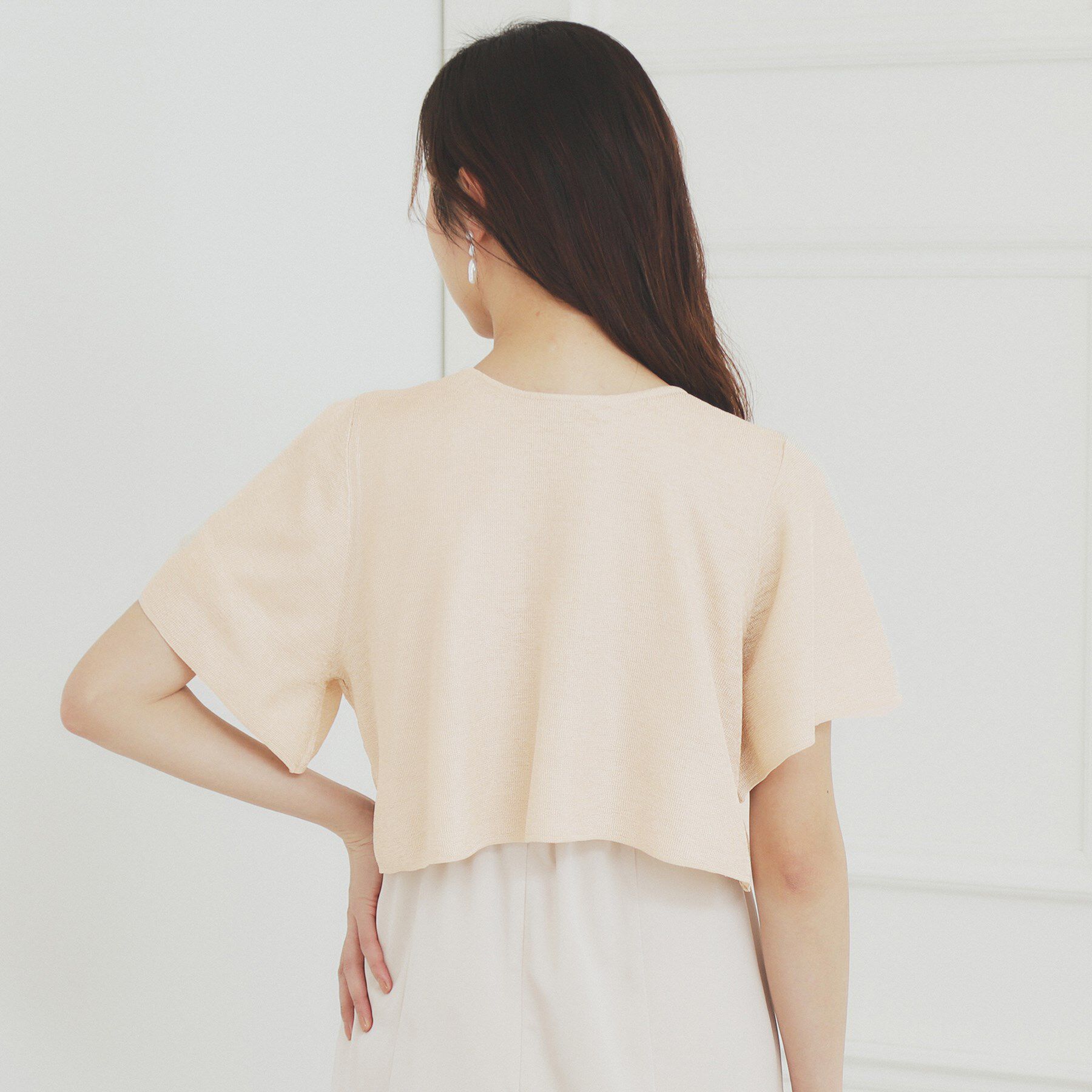 index「シャイニーショートボレロ/前後2WAY【洗濯機洗い可/抗ピル】」|カーディガン|