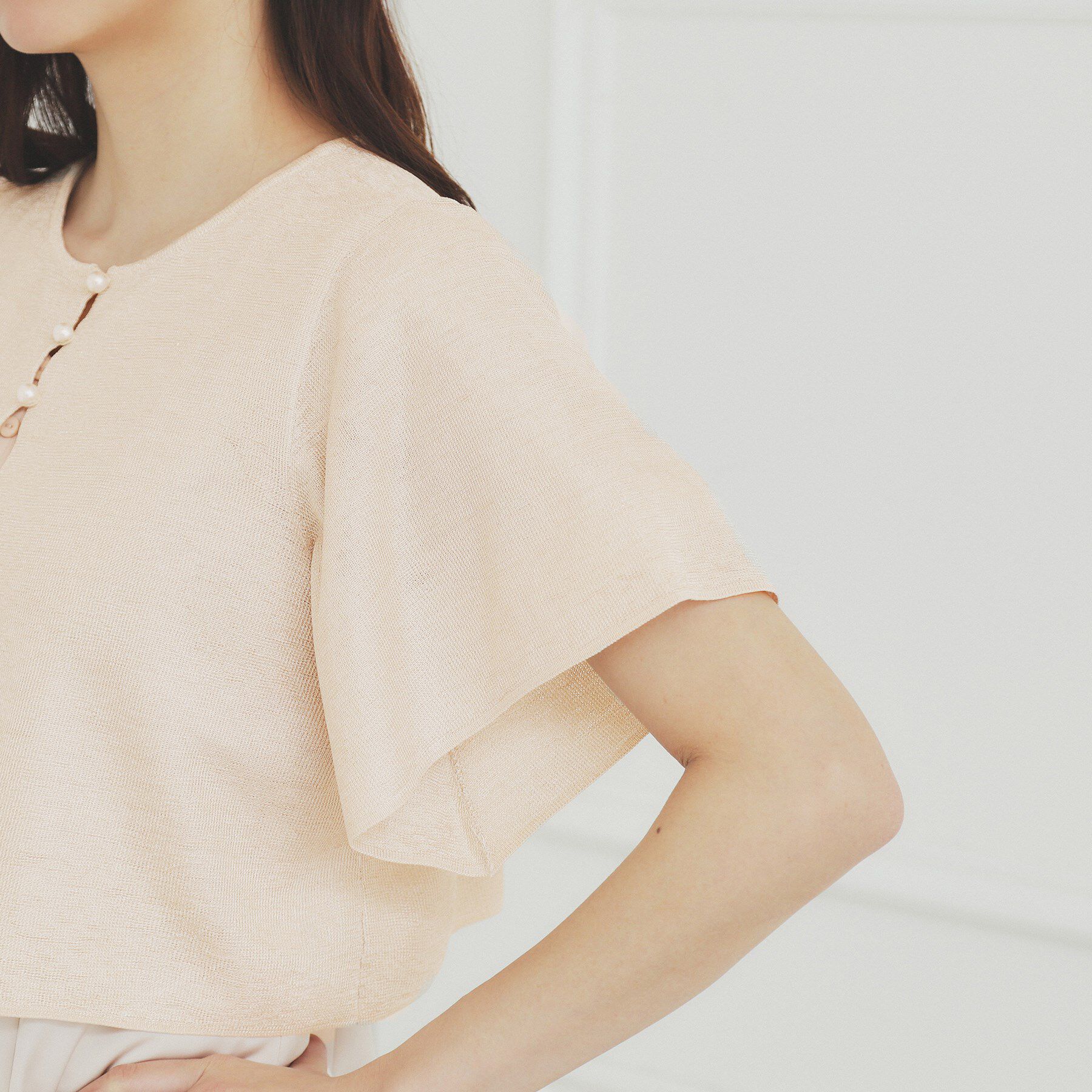 index「シャイニーショートボレロ/前後2WAY【洗濯機洗い可/抗ピル】」|カーディガン|