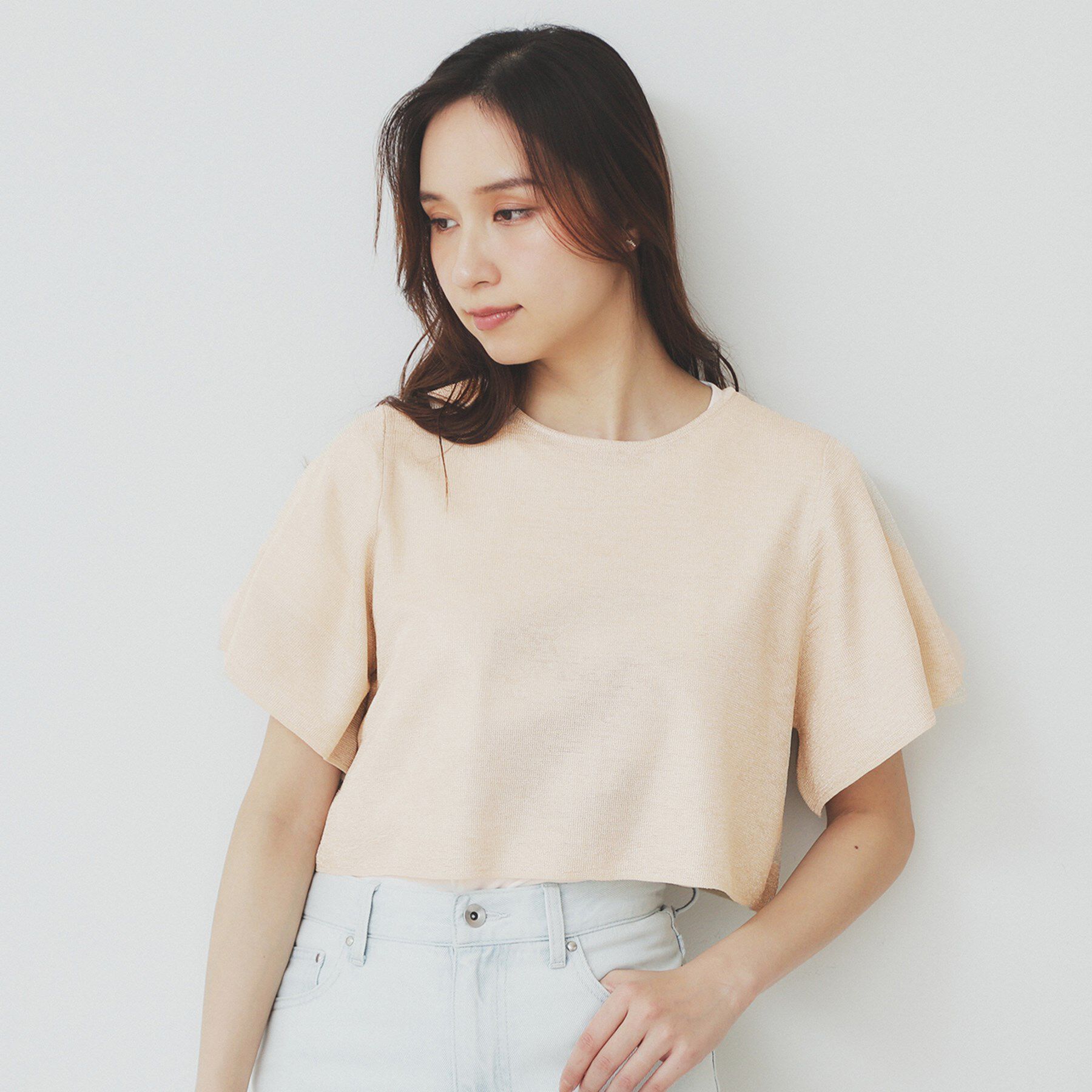 index「シャイニーショートボレロ/前後2WAY【洗濯機洗い可/抗ピル】」|カーディガン|