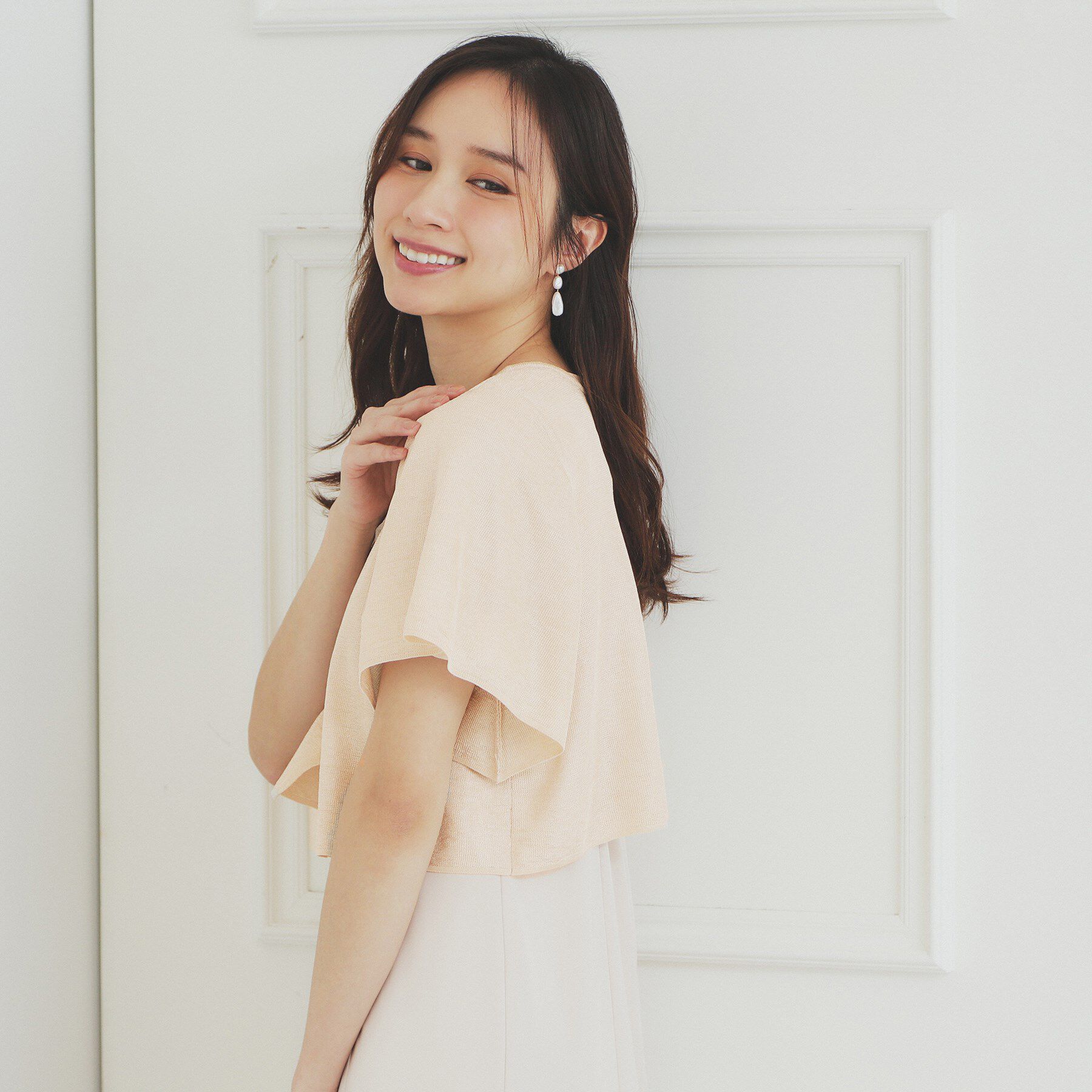 index「シャイニーショートボレロ/前後2WAY【洗濯機洗い可/抗ピル】」|カーディガン|