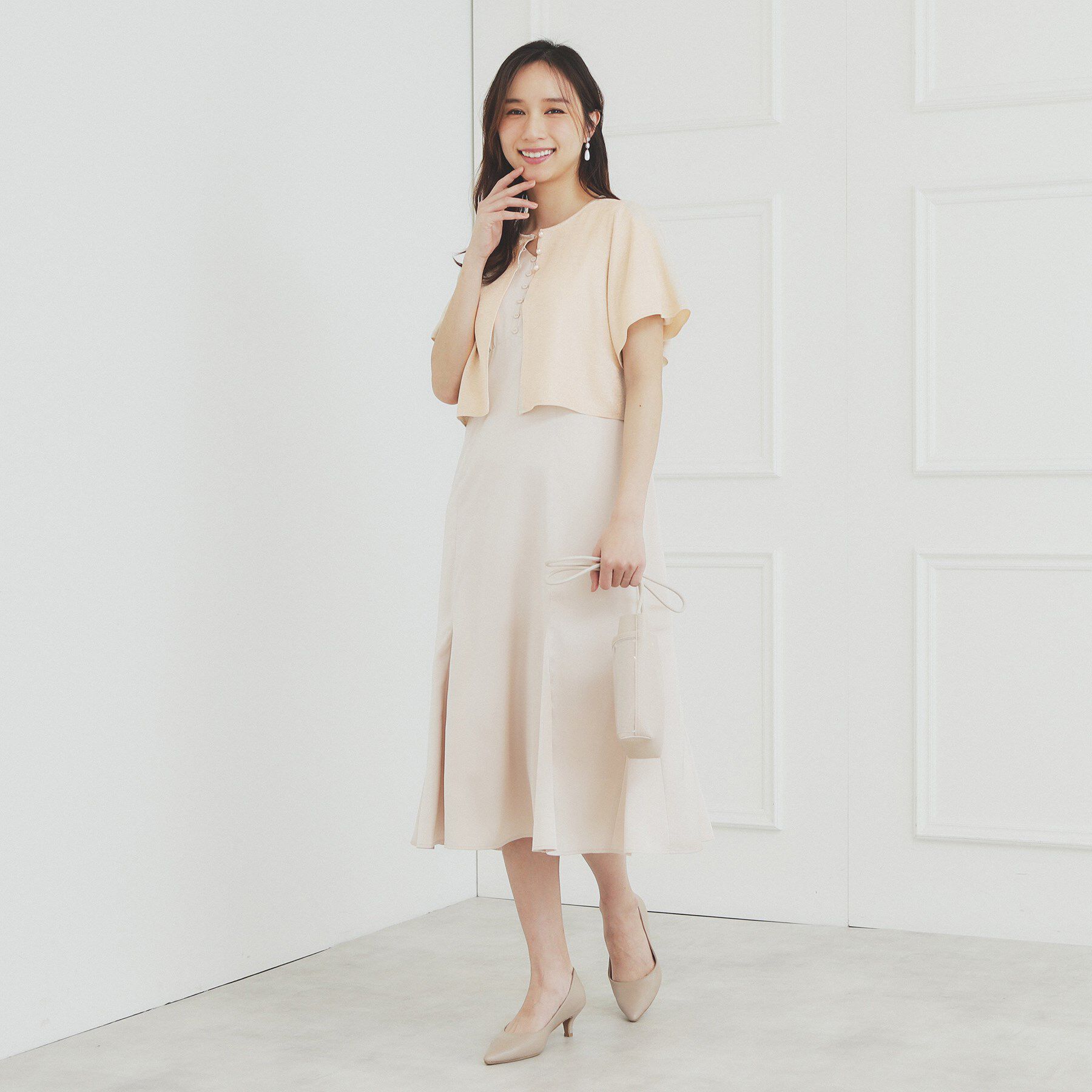 index「シャイニーショートボレロ/前後2WAY【洗濯機洗い可/抗ピル】」|カーディガン|