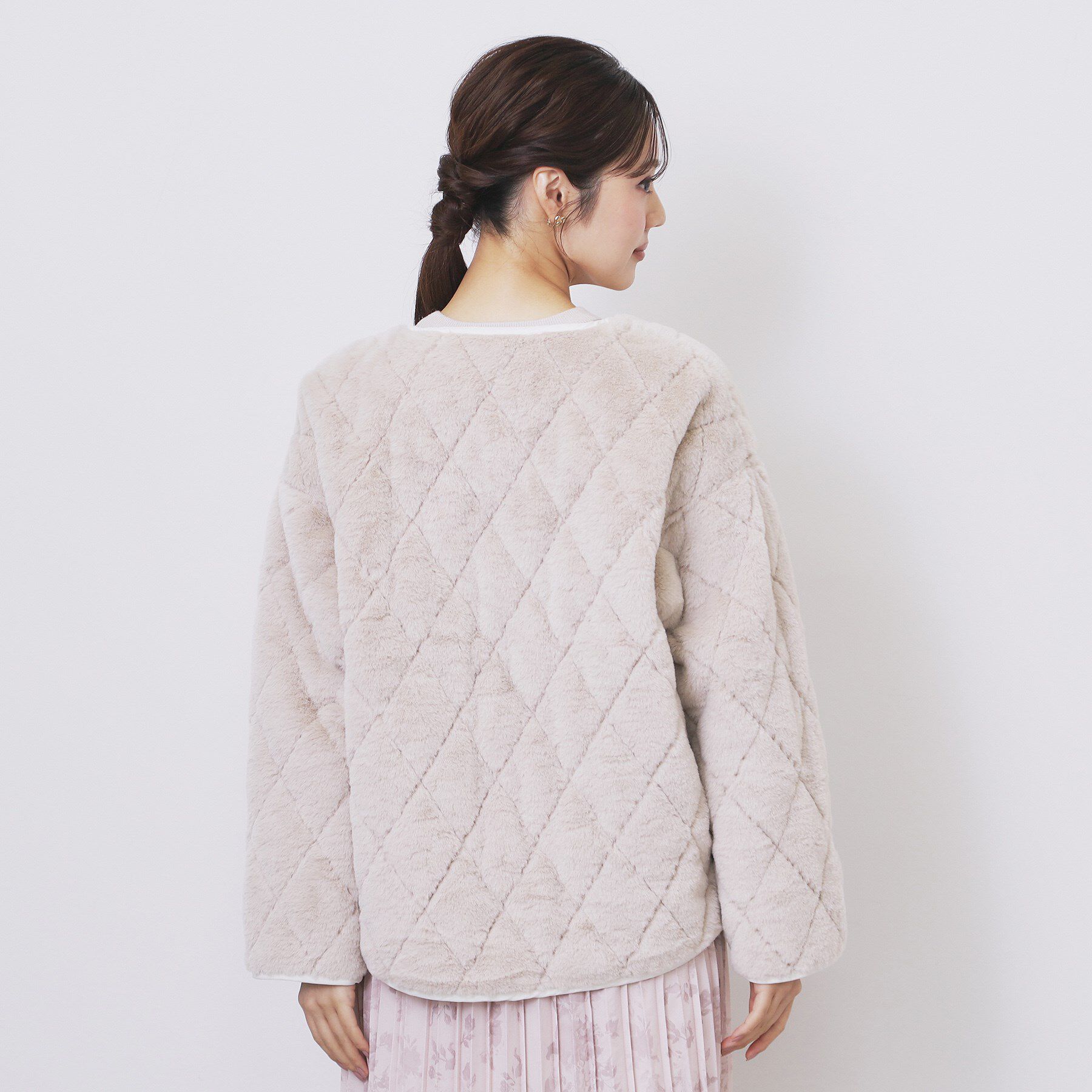 index「リバーシブル キルティングファーブルゾン【洗濯機OK】」|ブルゾン・スタジャン|