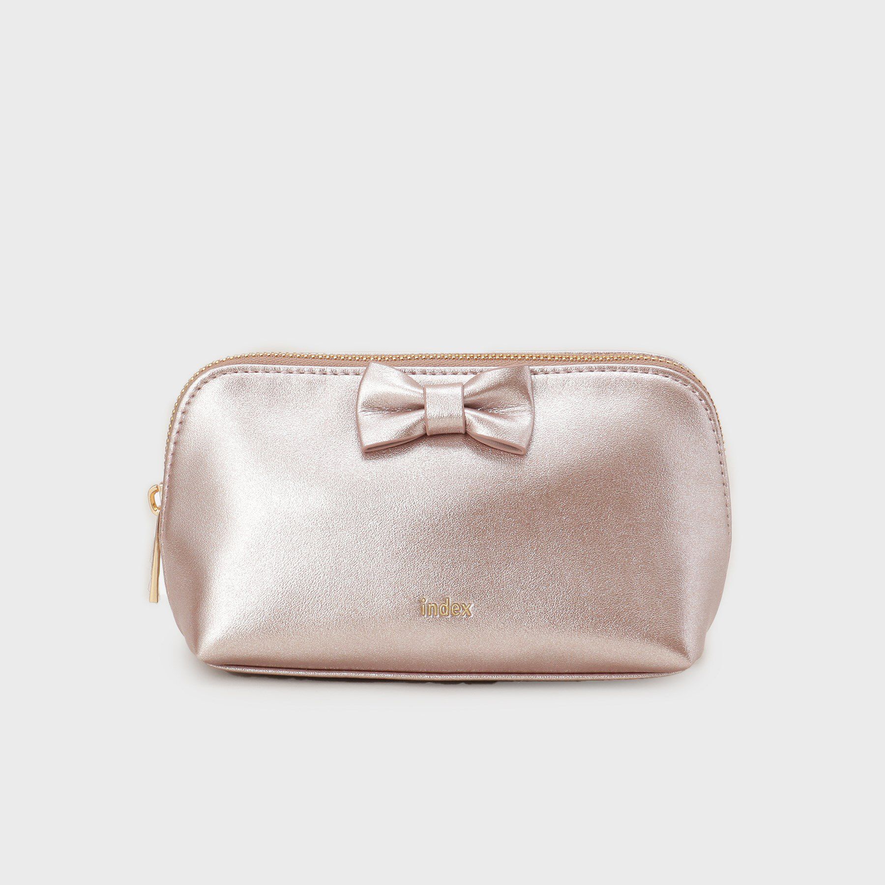 index「ラメ合皮リボンポーチ」|ポーチ|