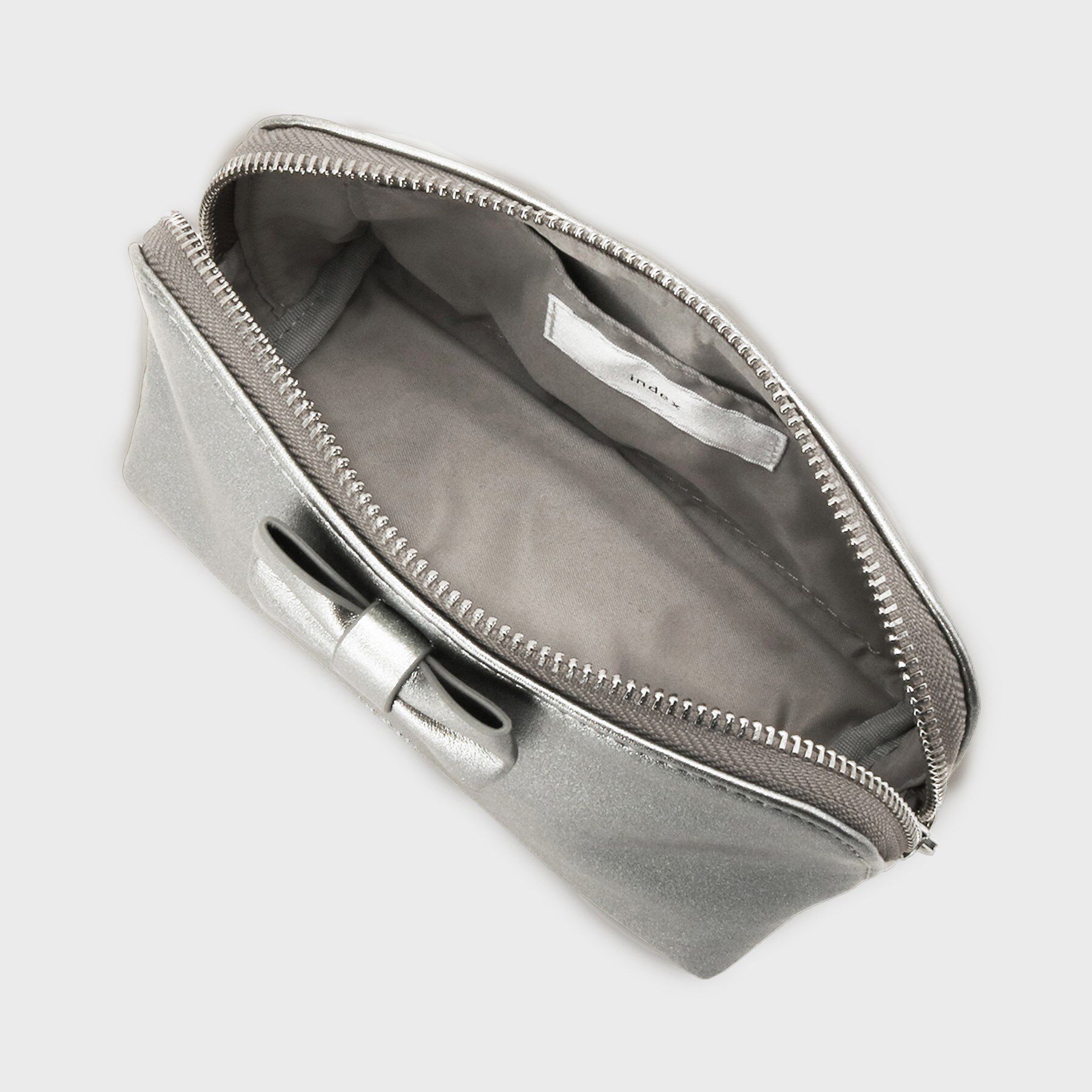 index「ラメ合皮リボンポーチ」|ポーチ|