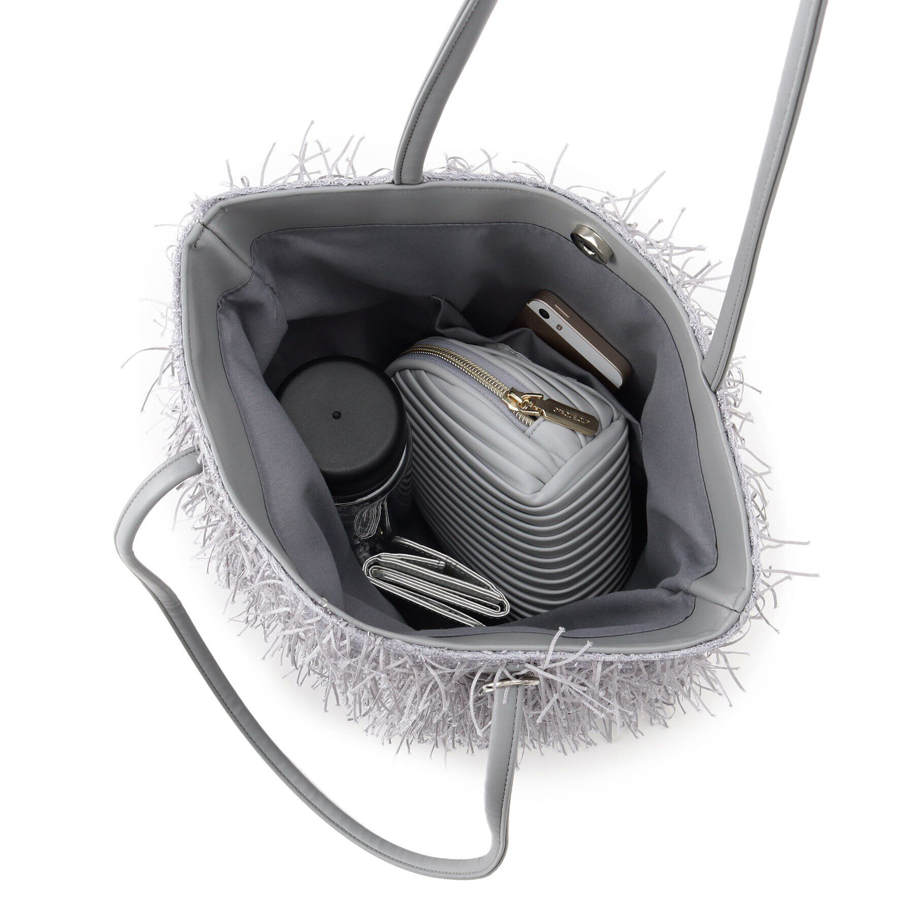 OPAQUE.CLIP「【A4サイズ対応】フリンジデザインフラットトートバッグ」|トートバッグ|