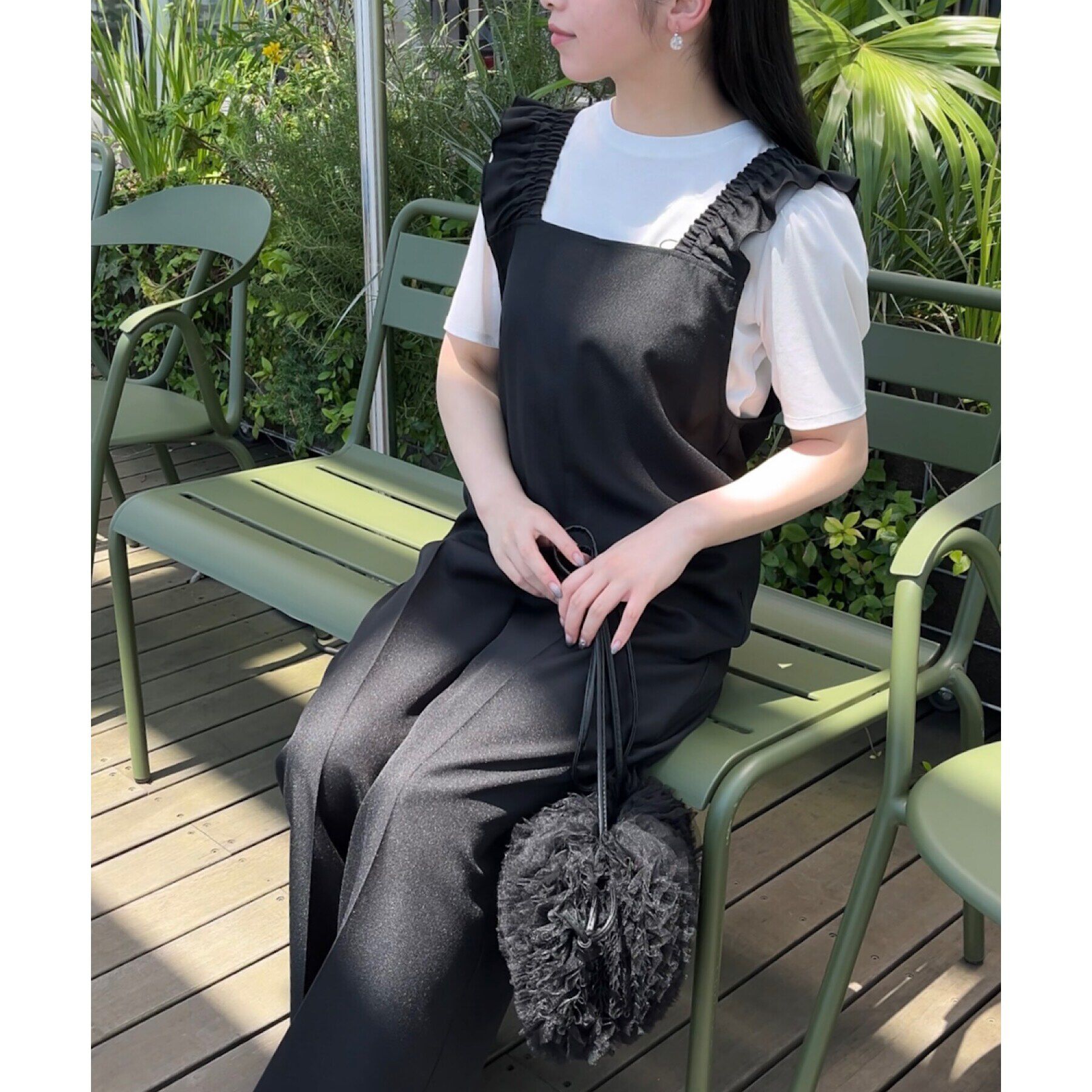 Couture broach「【カワイさを引き立てる】フリルデザインロンパース」|オールインワン|