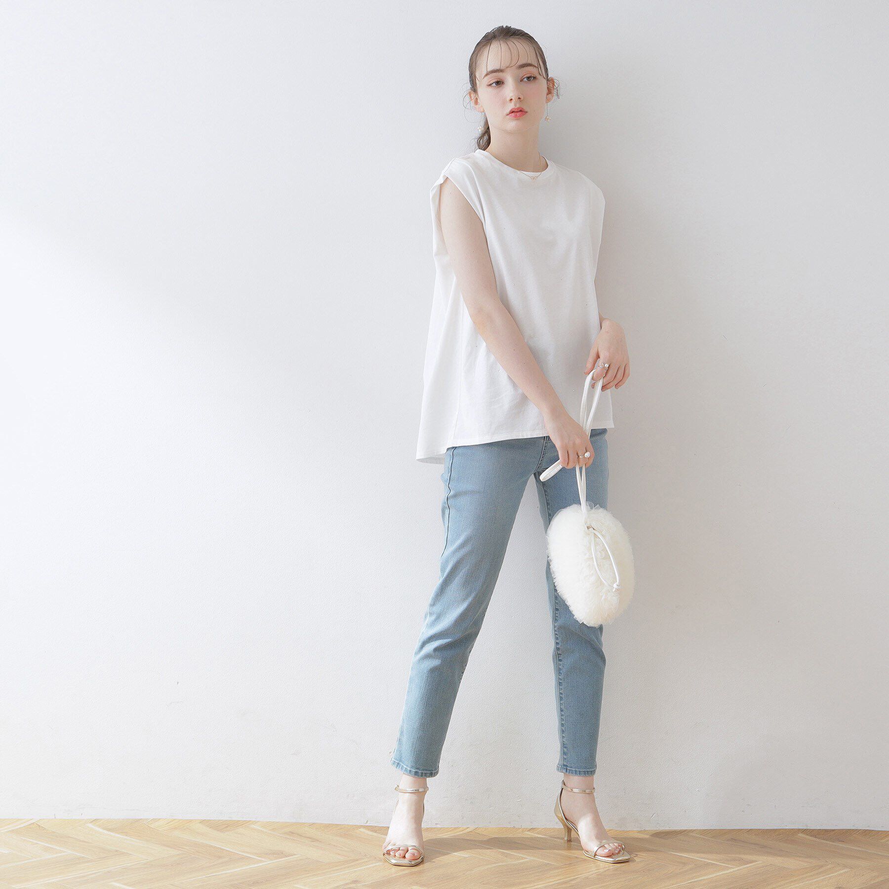 Couture broach「【インしないでキマる】ラインストーンTシャツ」|Tシャツ・カットソー|