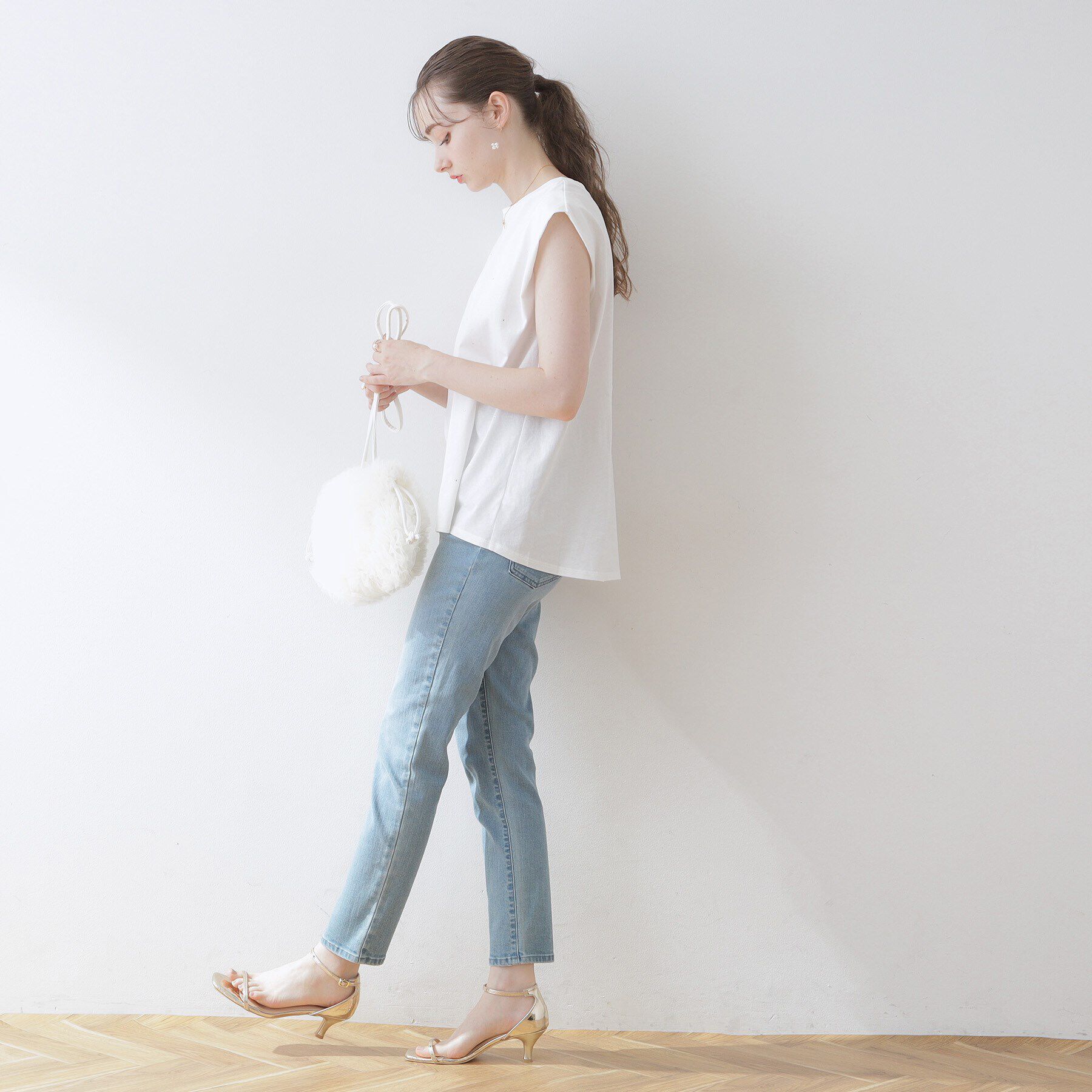 Couture broach「【インしないでキマる】ラインストーンTシャツ」|Tシャツ・カットソー|