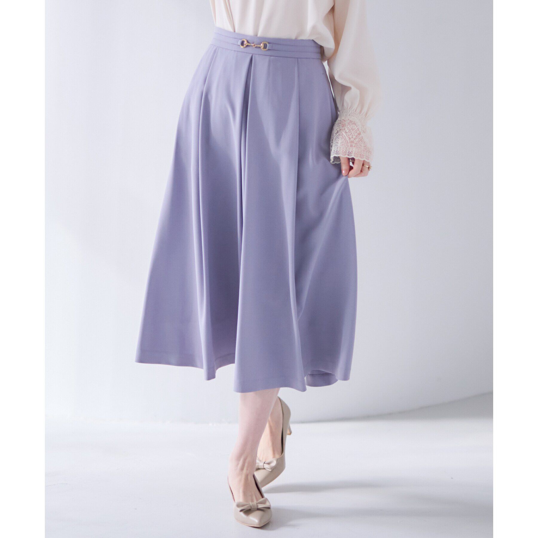 Couture broach「【きれいめ・美脚効果・通勤】ネオシャンブルビットスカート」|スカート|