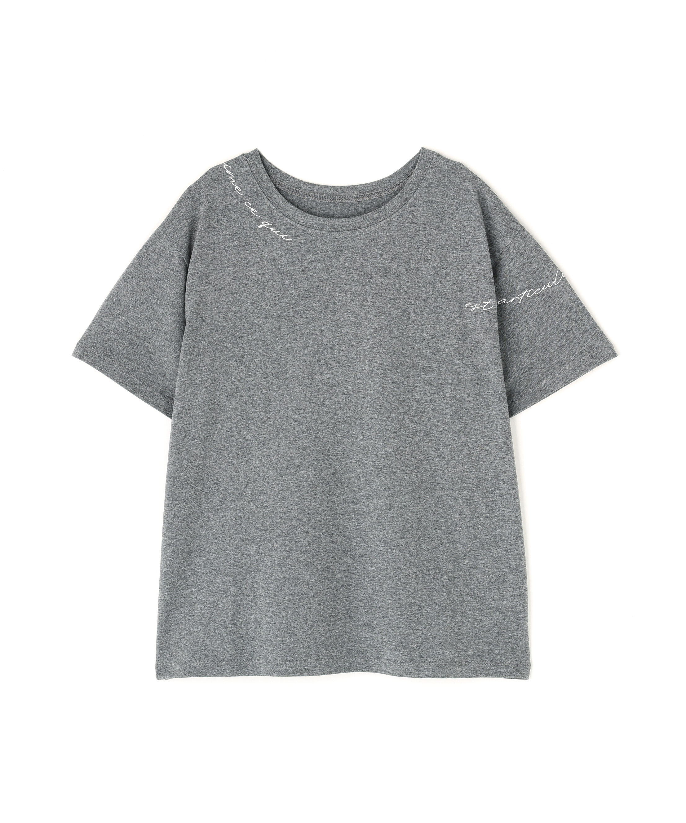  「ロゴ刺繍カットソー」|Tシャツ・カットソー|