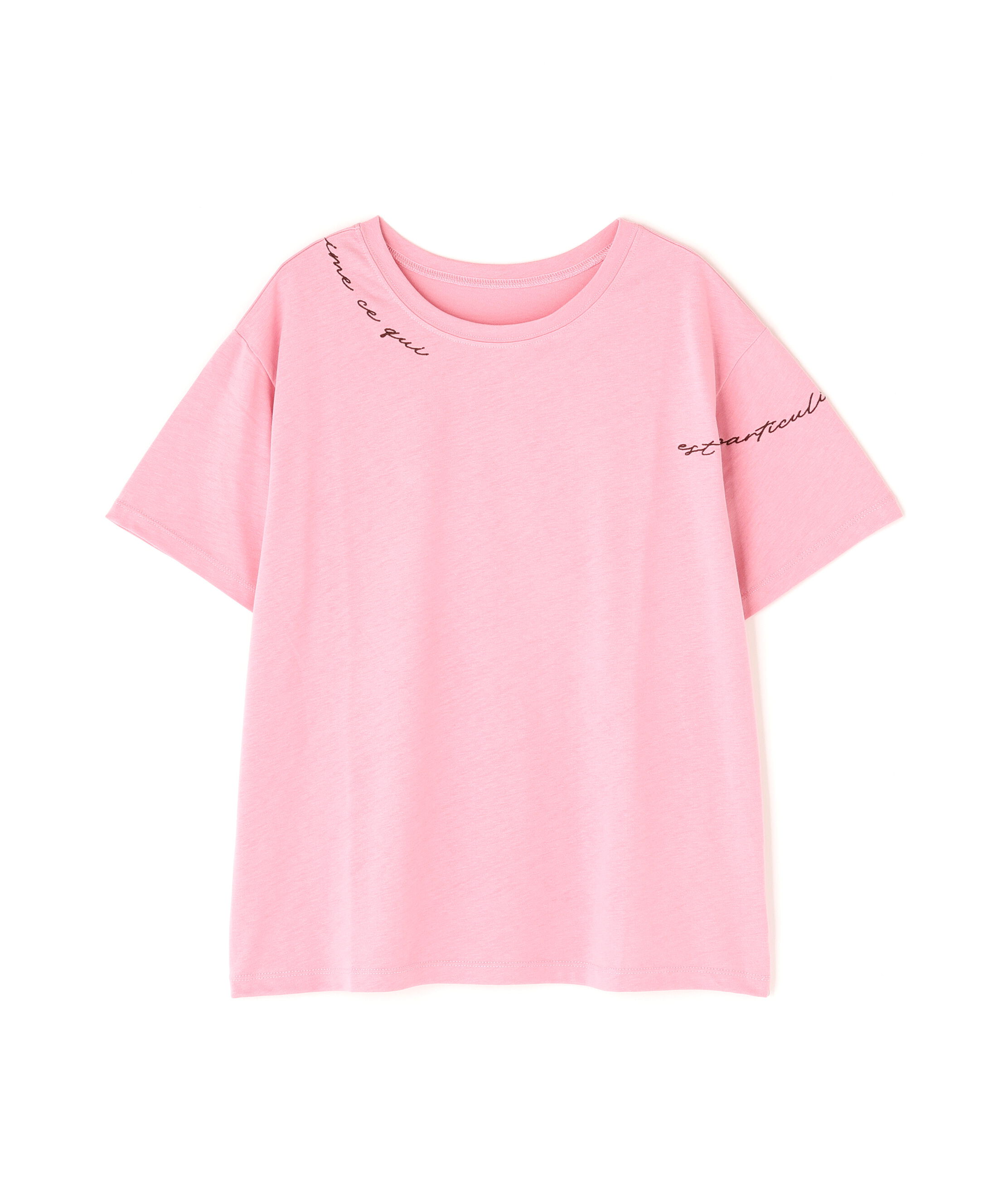  「ロゴ刺繍カットソー」|Tシャツ・カットソー|