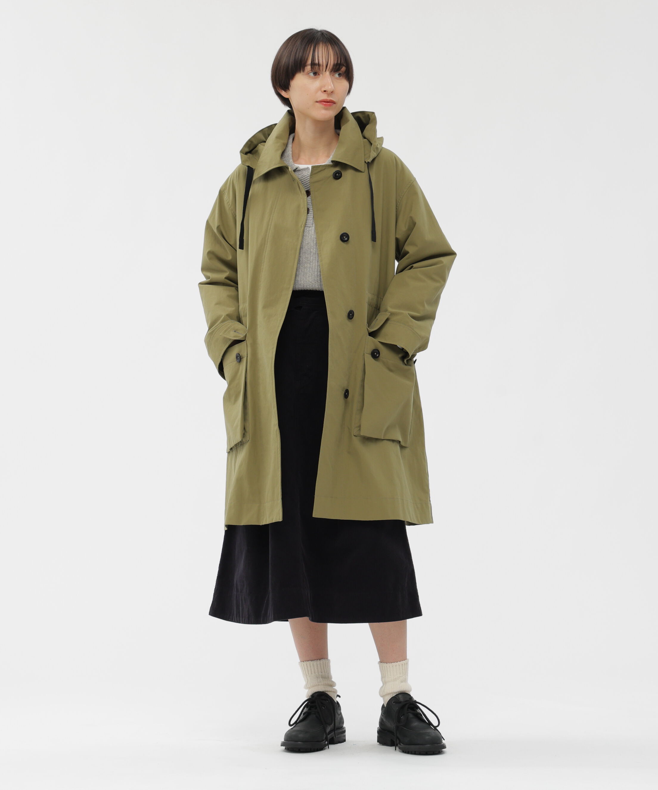 MHL.「DRY COTTON NEEDLECORD SKIRT」|スカート|