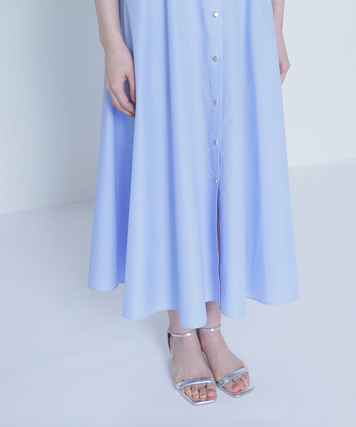  「タックパフシャツワンピース」|ワンピース|