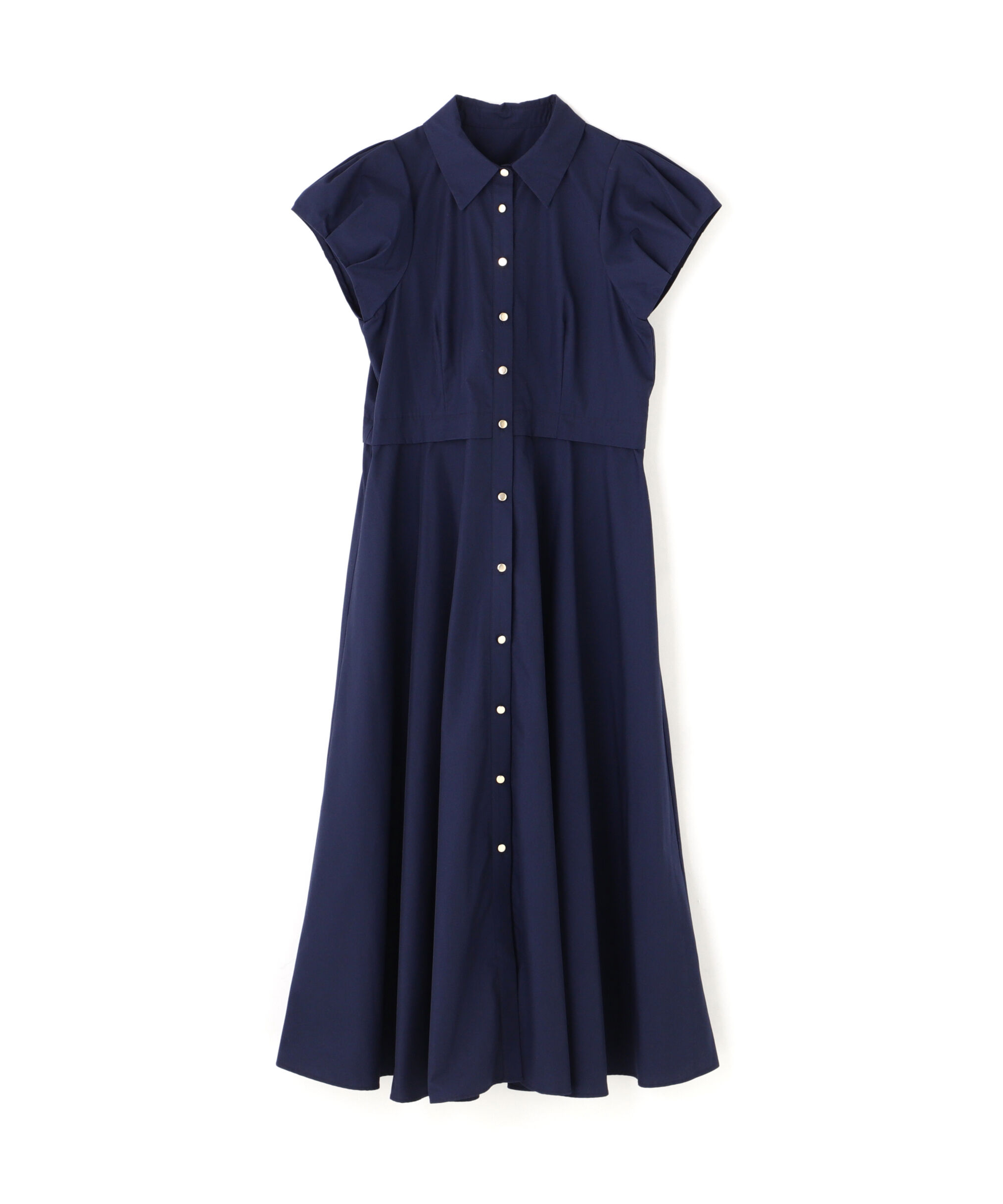  「タックパフシャツワンピース」|ワンピース|