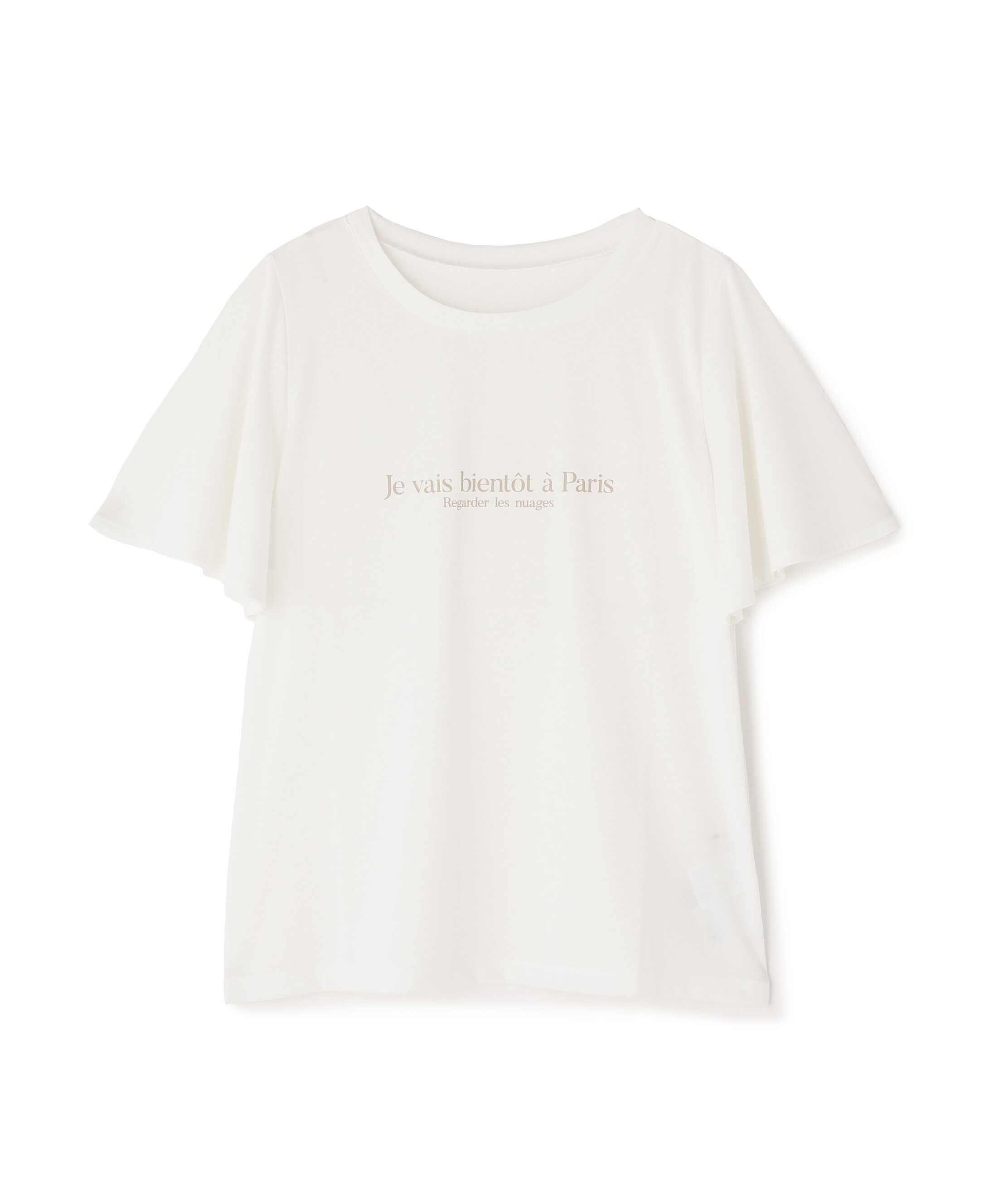  「フレアスリーブロゴTシャツ」|Tシャツ・カットソー|